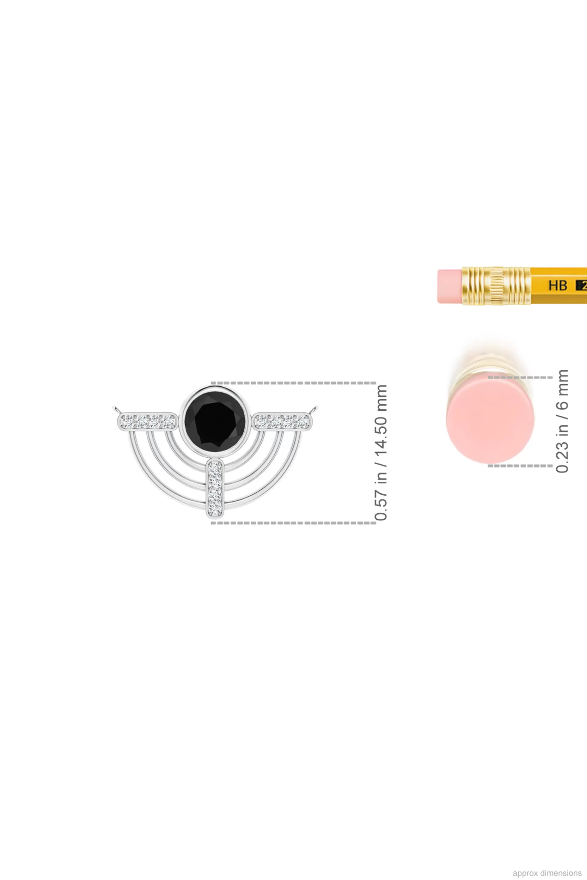 Natori Necklaces | Infinity<Infinity Half Concentric Circle 14K Gold And Black Onyx Pendant Necklace