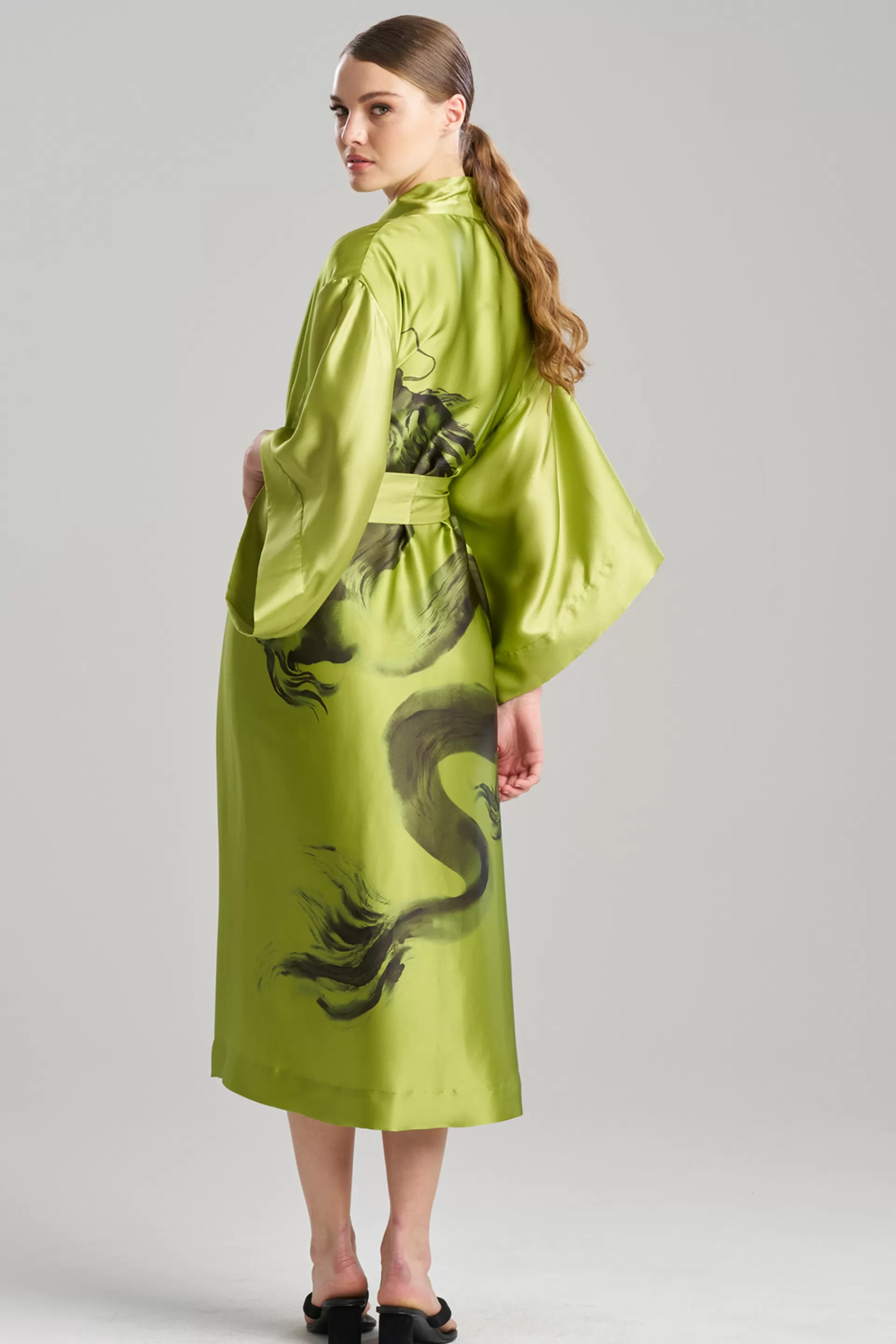 Natori Robes & Kimonos<Ink Dragon Silk Robe