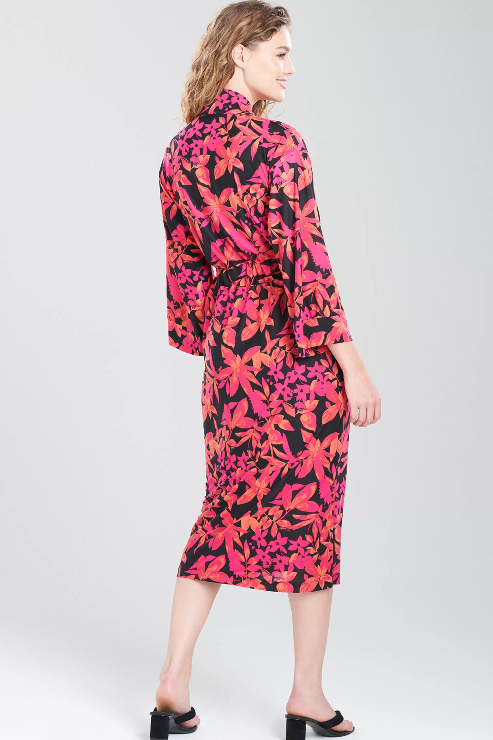 Natori Robes & Kimonos<Jakarta Robe Black Raspberry Combo