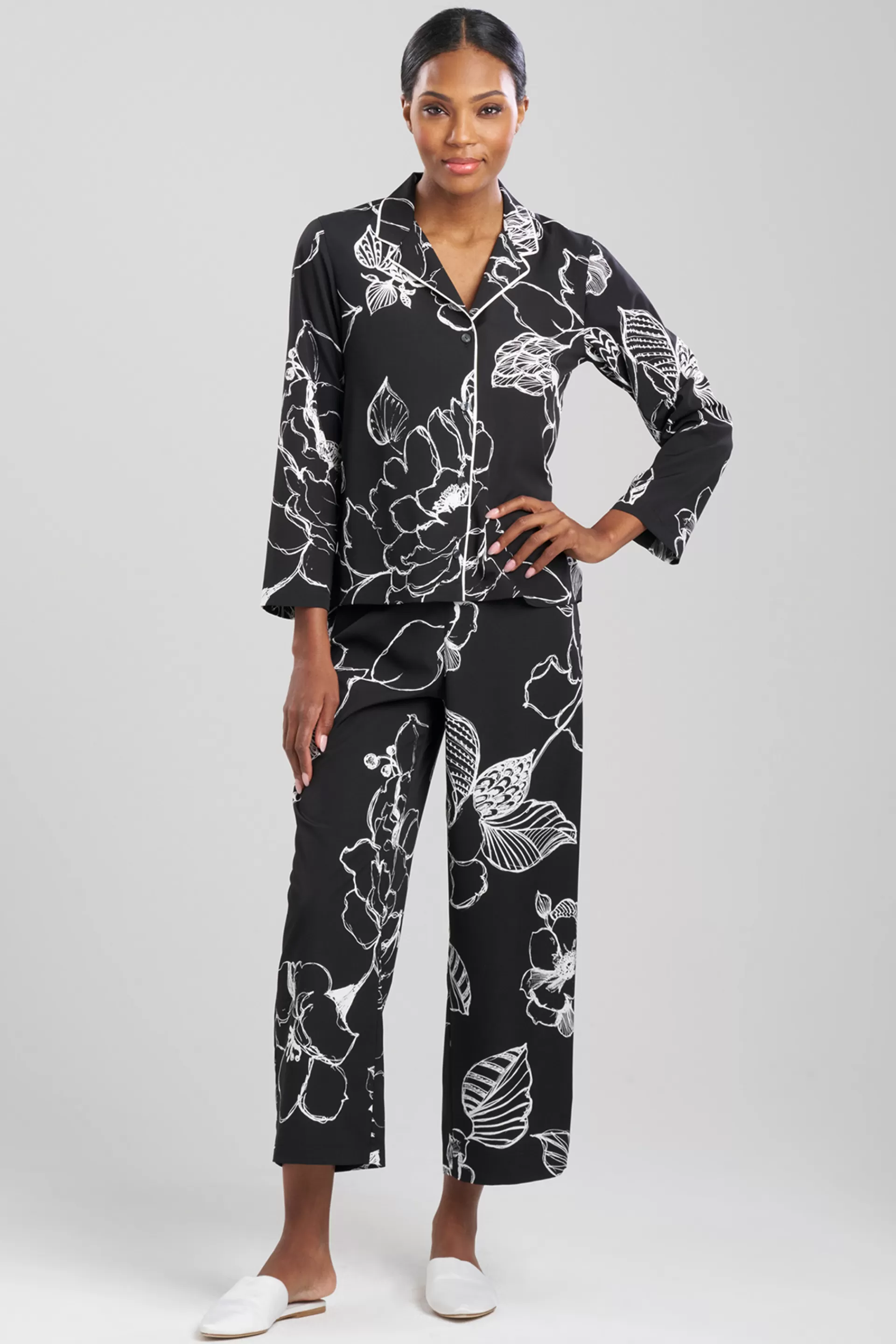 Natori Pajama Sets<Juliette Notch PJ Black Combo