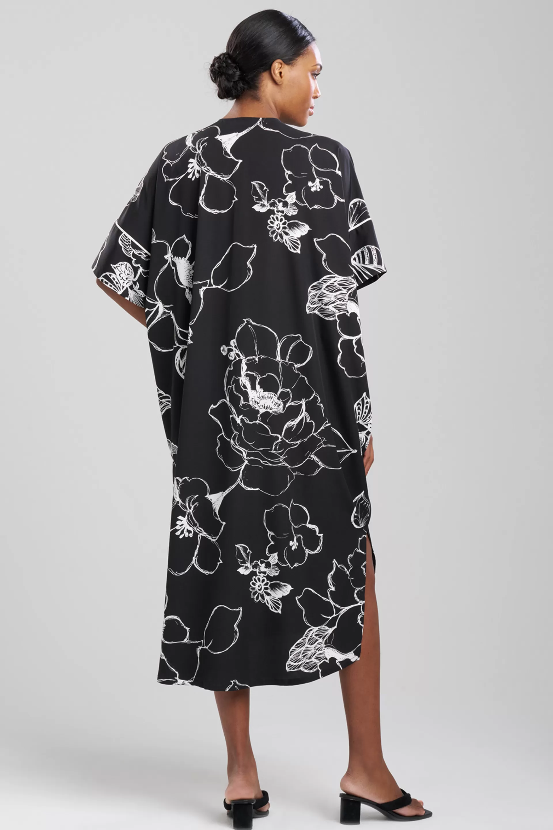 Natori Caftans | Caftan Dresses<Juliette Zip Caftan Black Combo