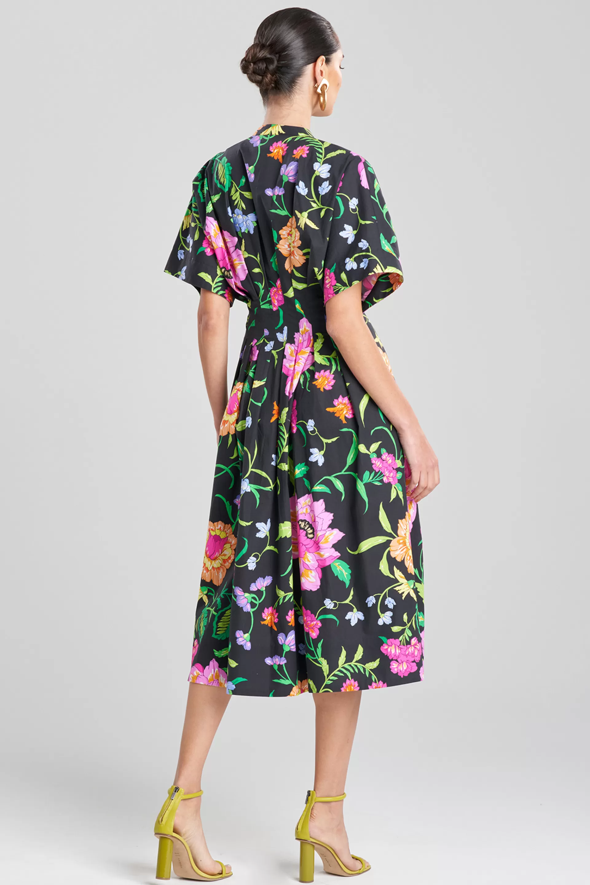 Natori Dresses | Wedding Guest Dresses<Junko Cotton Poplin Mandarin Dress