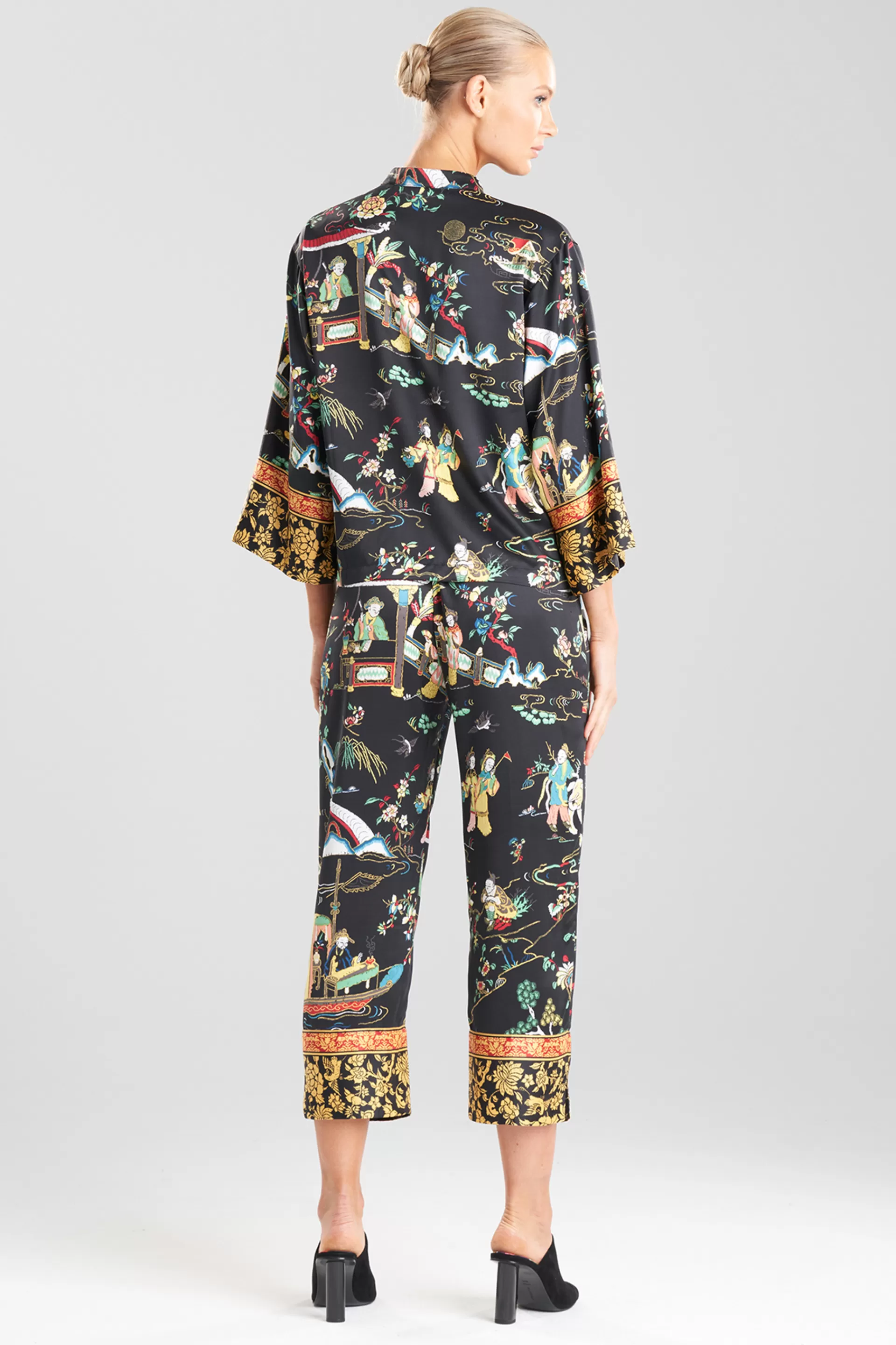 Natori Pajama Sets<Kana Mandarin PJ Black Multi