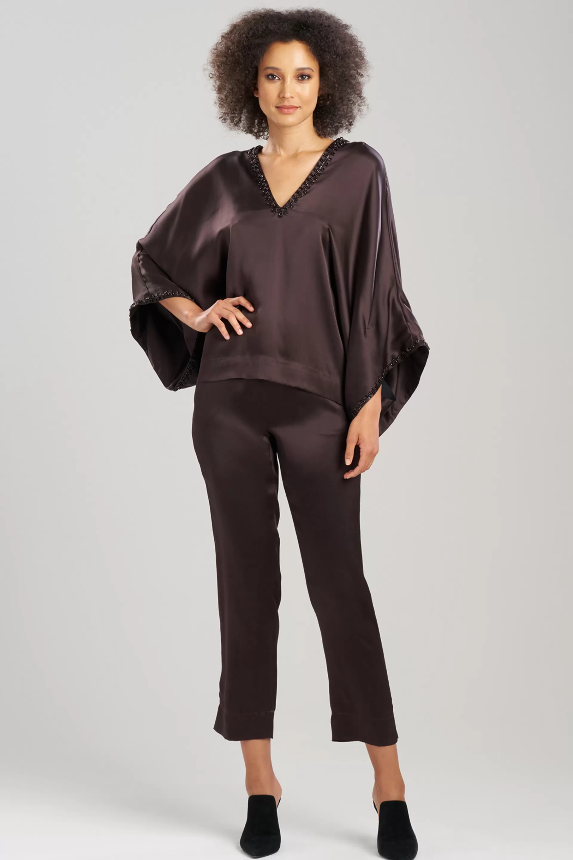 Natori Pajama Sets<Key Essentials Beaded Silk PJ