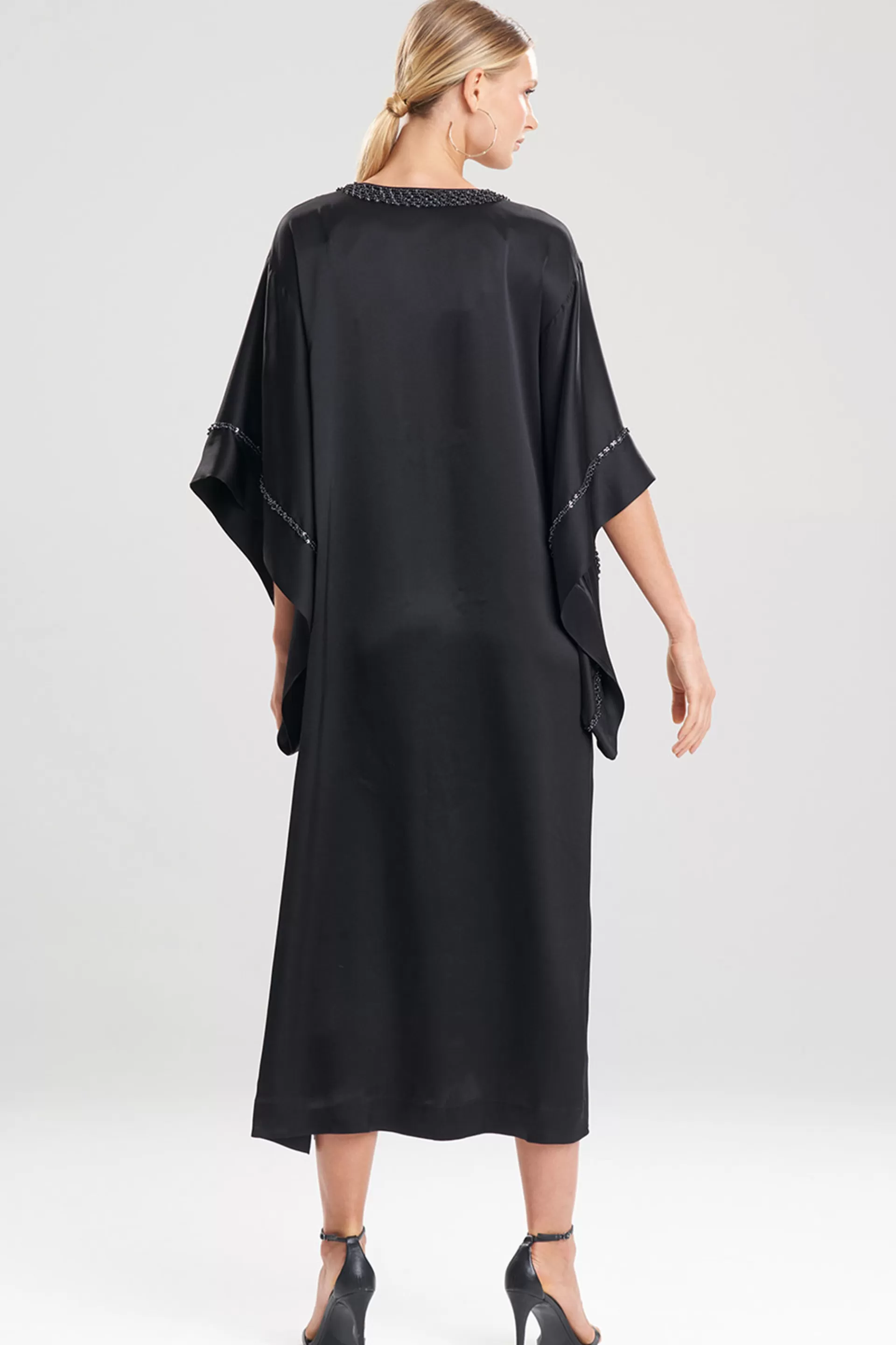 Natori Caftan Dresses<Key Essentials Embroidered Trim Caftan