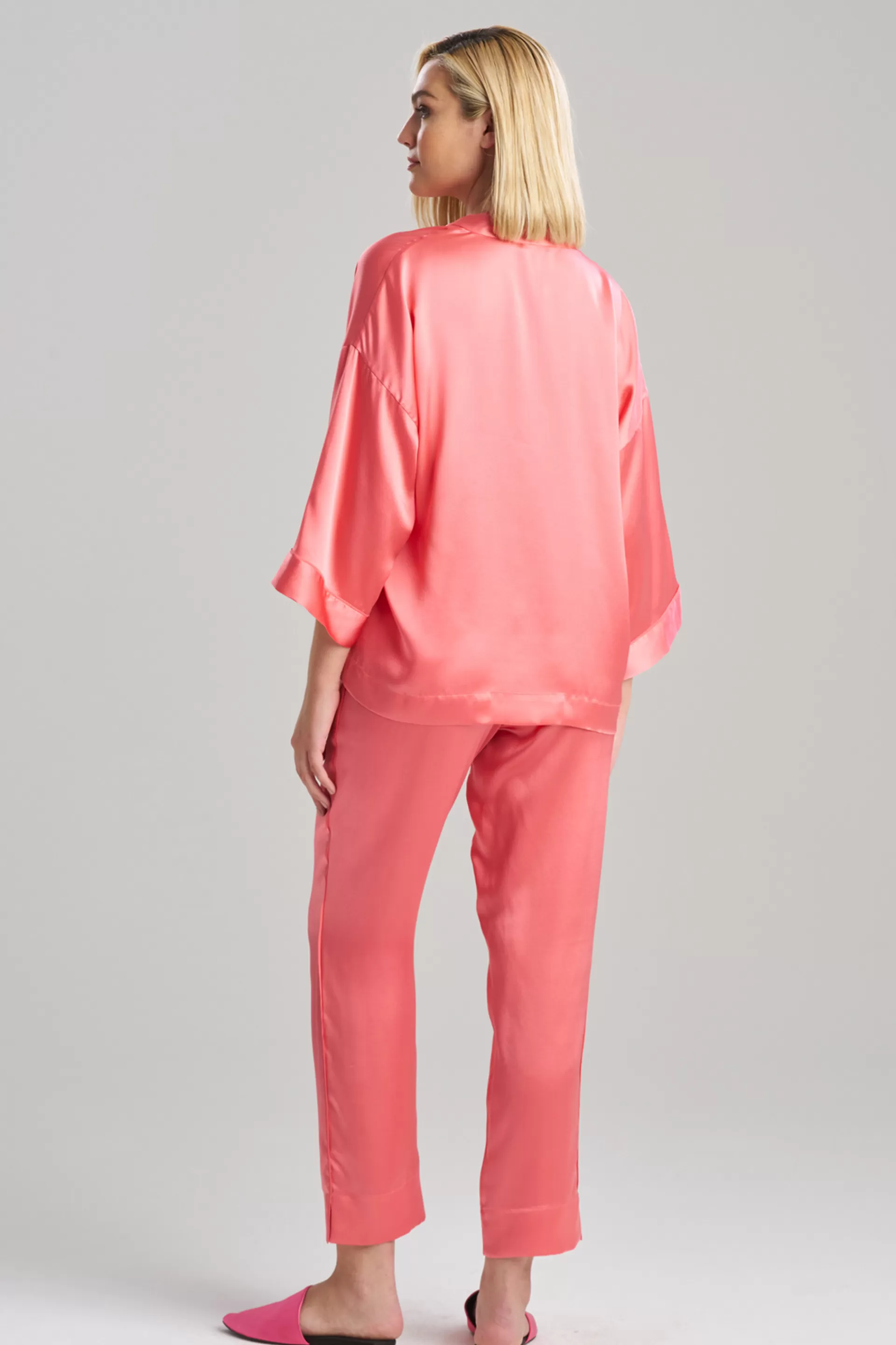 Natori Pajama Sets | Bridesmaid Pajamas & Robes<Key Essentials Mandarin Silk PJ