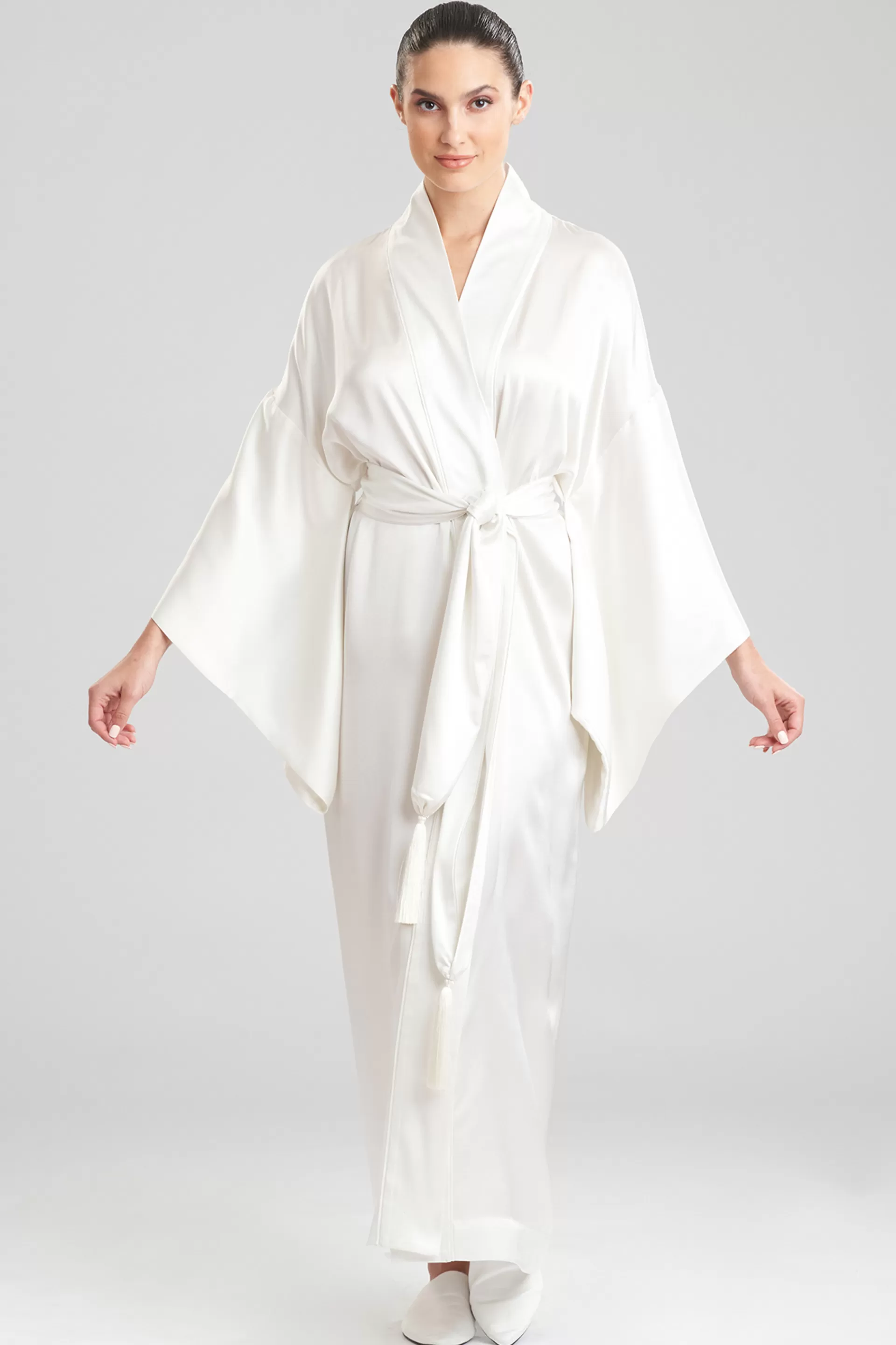 Natori Robes & Kimonos | Bridal Robes & Wraps<Key Essentials Silk Kimono Robe Warm White