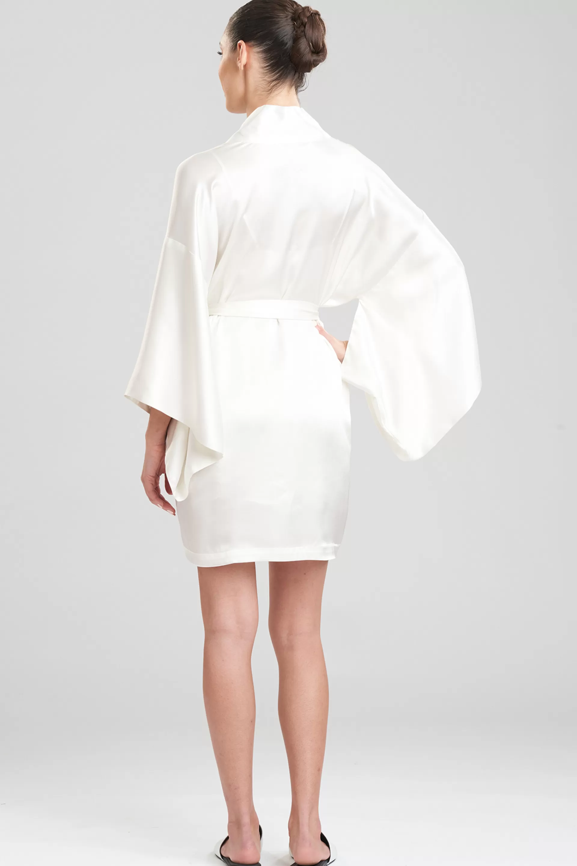 Natori Robes & Kimonos | Bridal Robes & Wraps<Key Essentials Silk Wrap Warm White