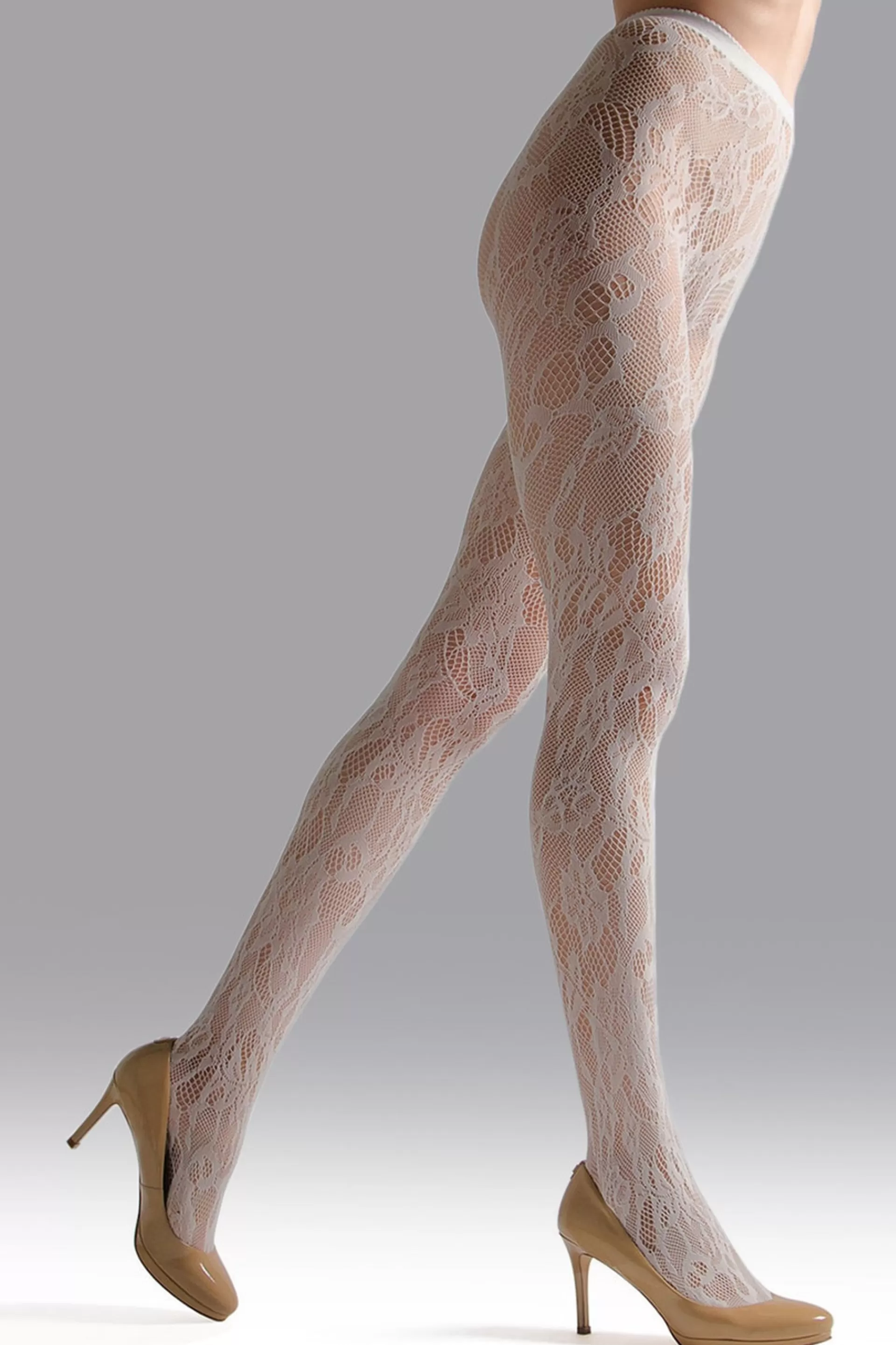 Natori Tights<Lace Cut-Out Net Tights