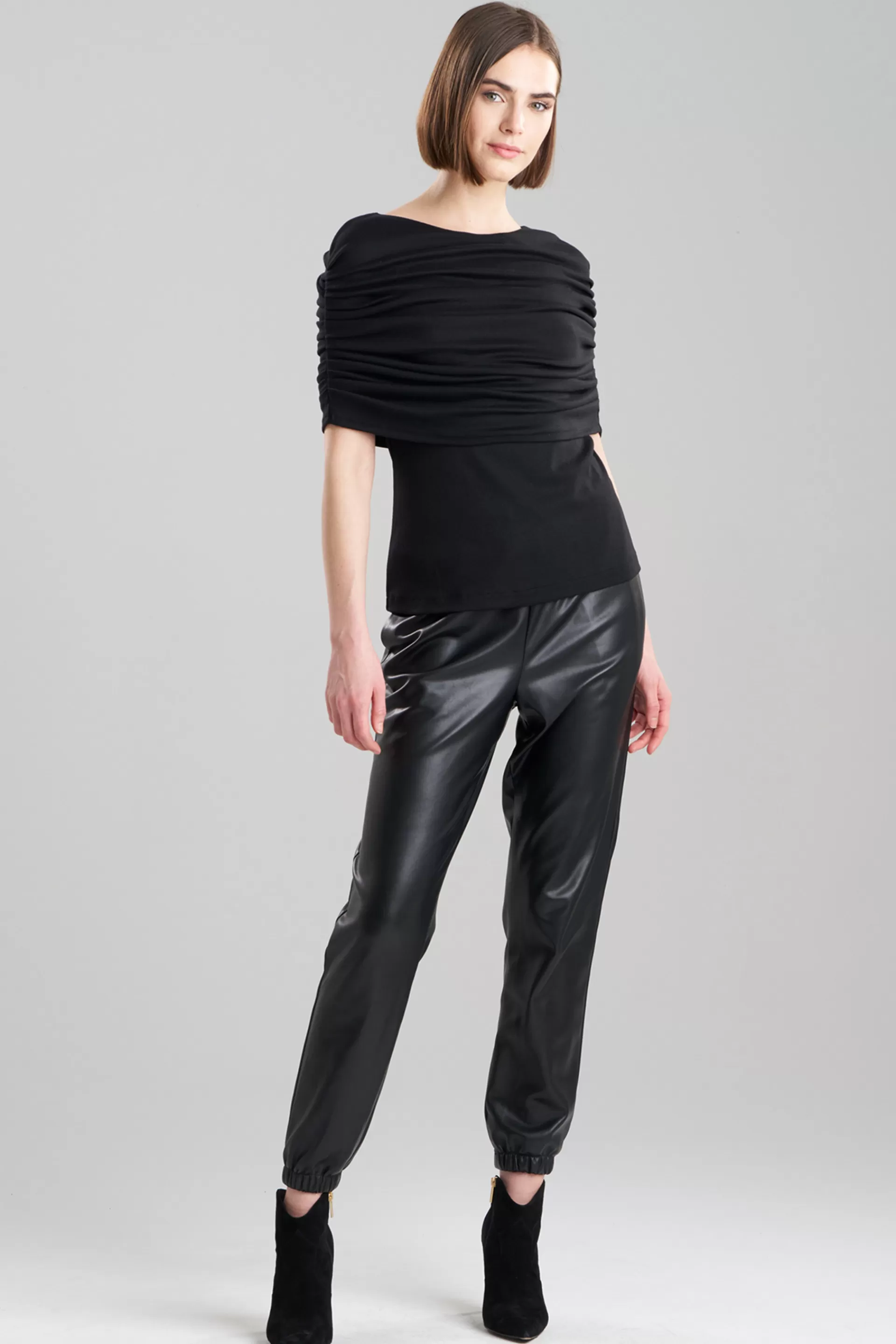 Natori Tops, Shirts & Tunics<Layering Jersey Rouched Top Black