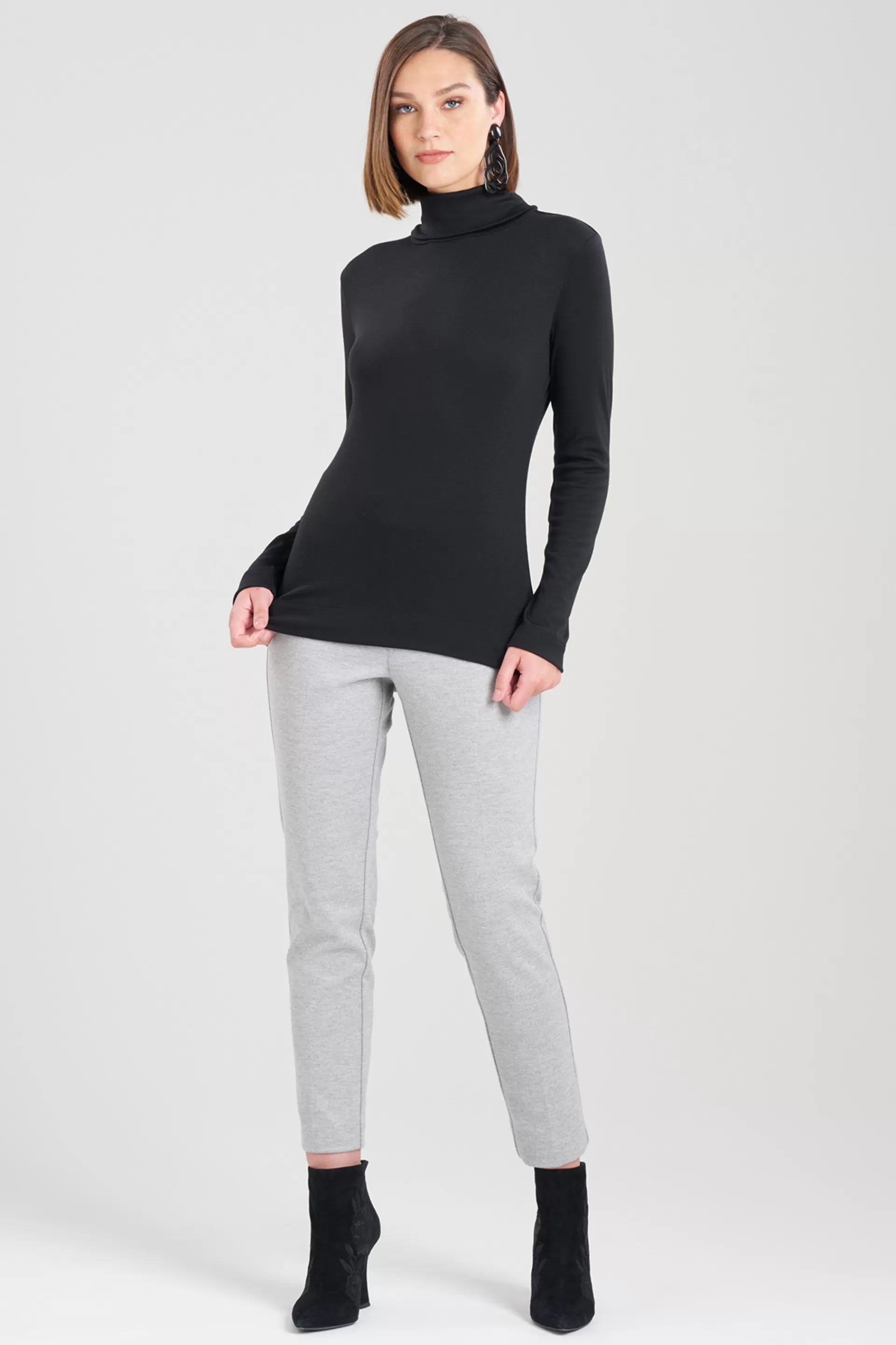 Natori Plus Sizes | Tops, Shirts & Tunics<Layering Jersey Turtleneck Top