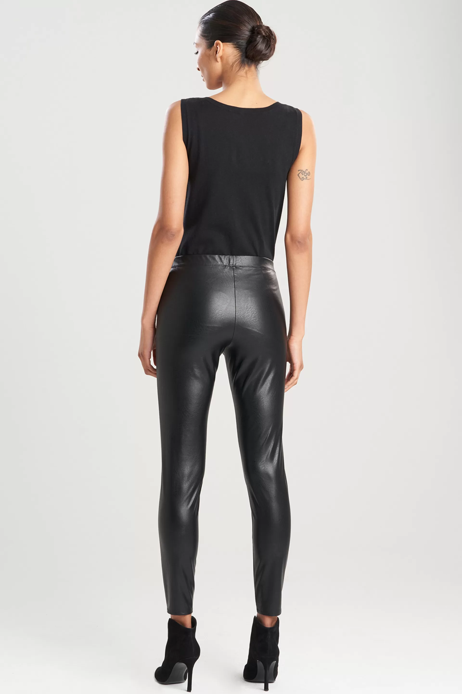 Natori Pants, Skirts & Shorts<Leatherette Leggings Black