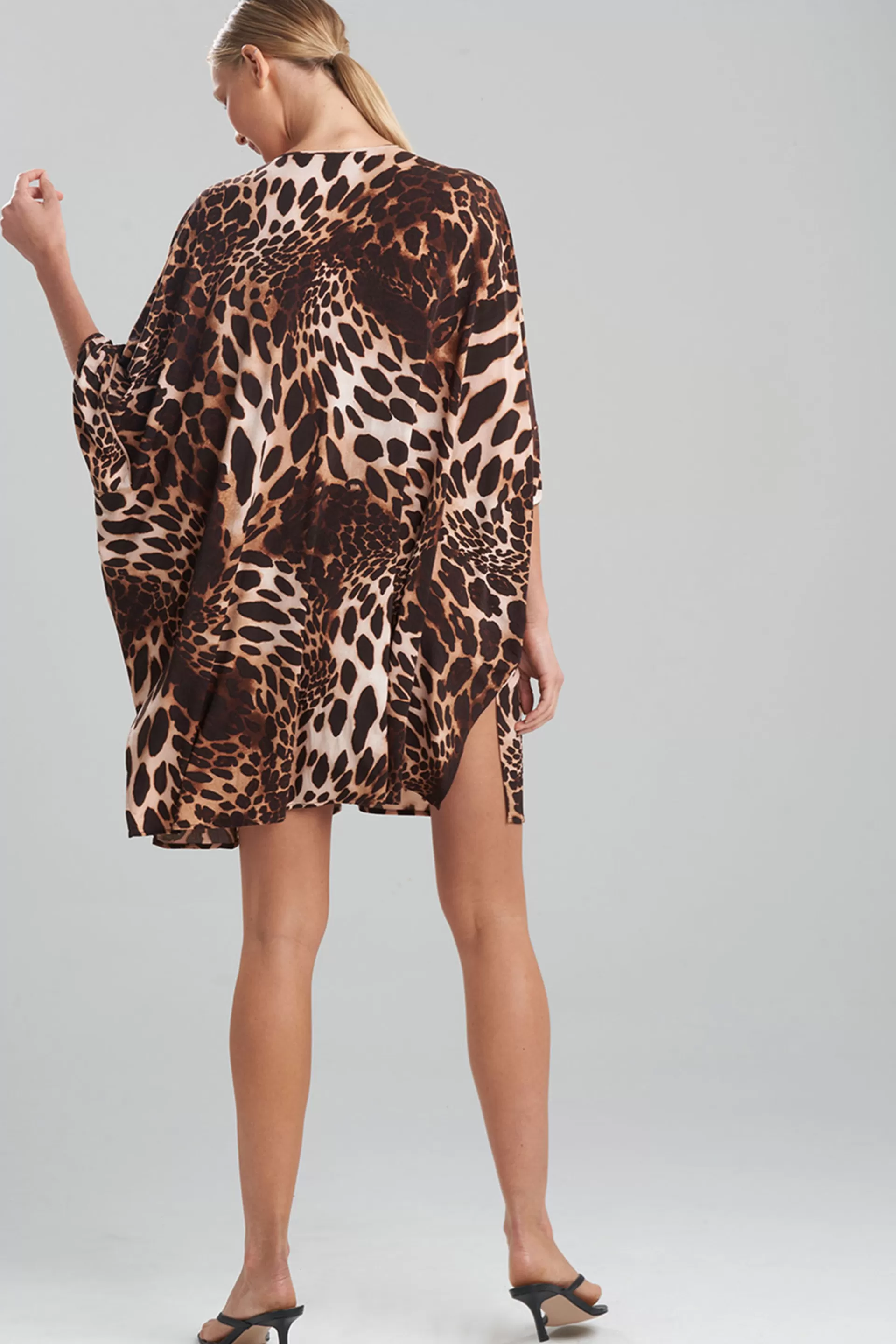 Natori Honeymoon<Leopard Jersey Cover-Up Natural