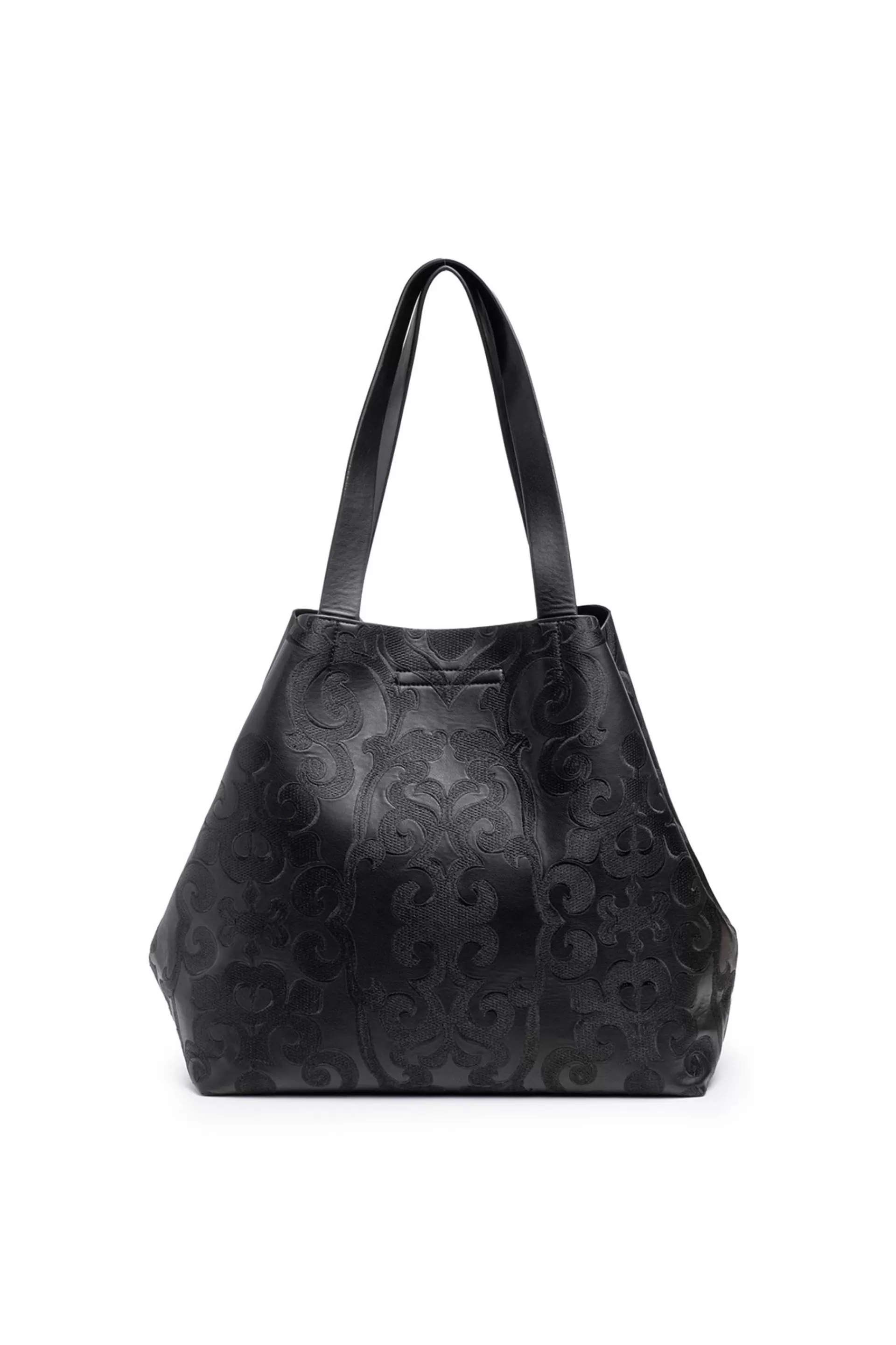 Natori Bags<Leticia Embroidery Large Tote Bag Black