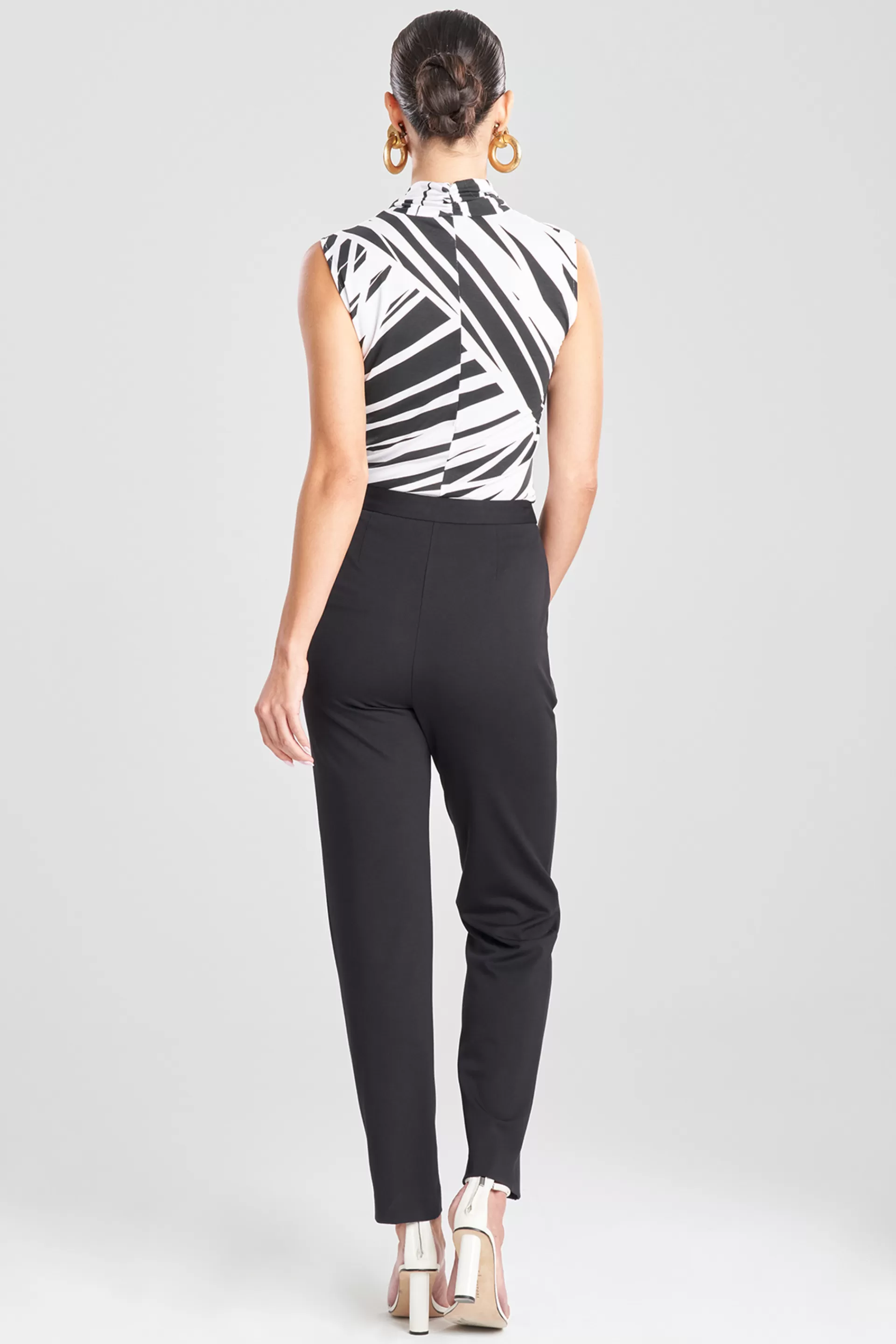 Natori Pants, Skirts & Shorts<Light Weight Ponte Tapered Pants Black