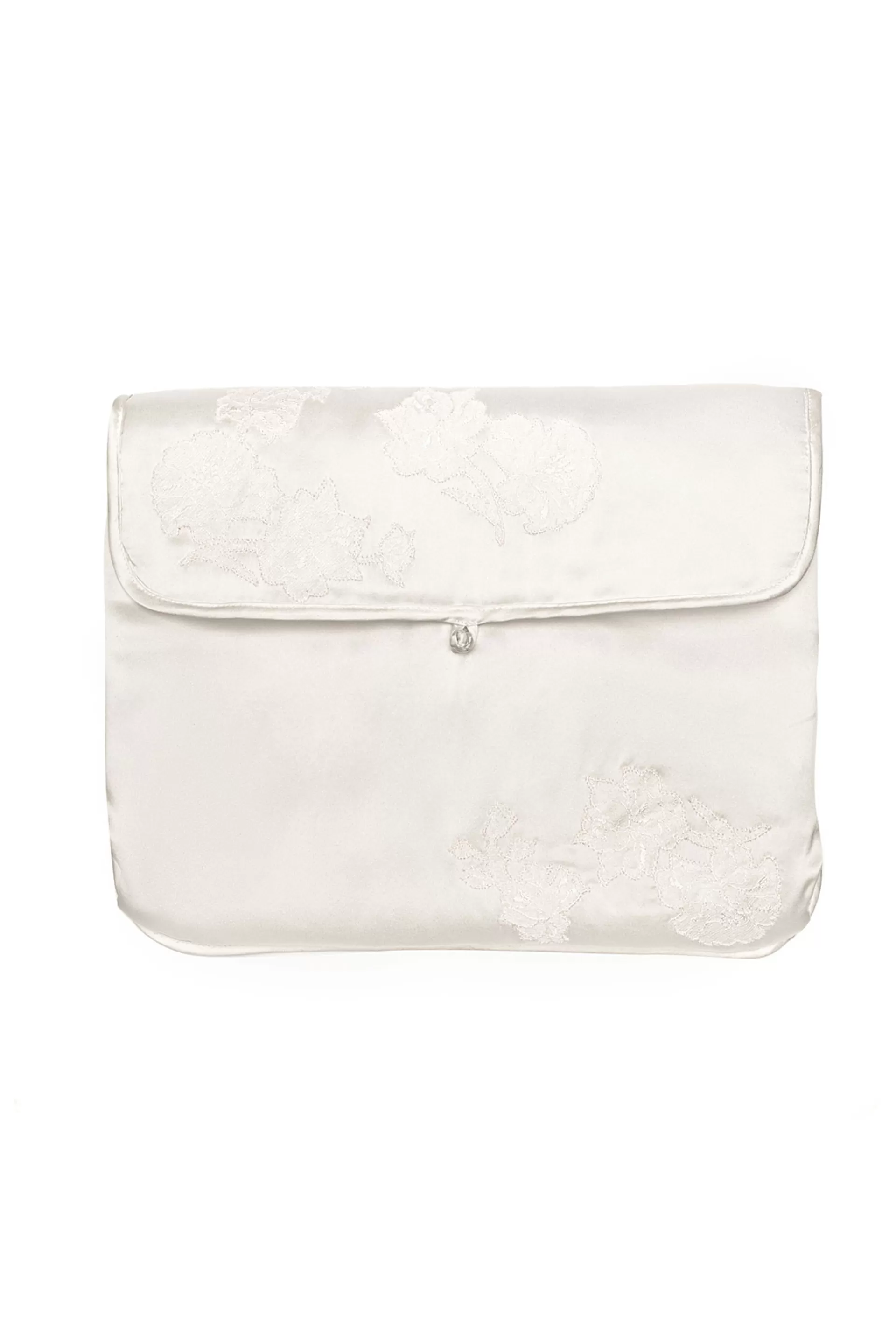 Natori Bridal Accessories | Bridal<Lolita Silk Lingerie Bag Warm White