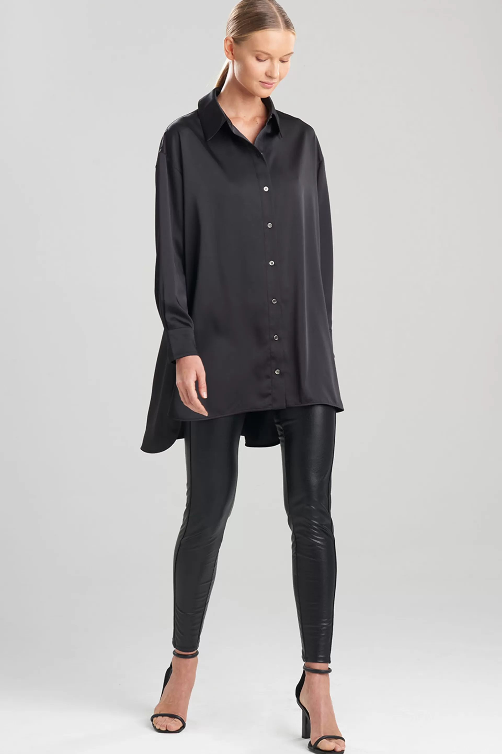 Natori Essentials | Tops, Shirts & Tunics<Luxe Charmeuse Shirt