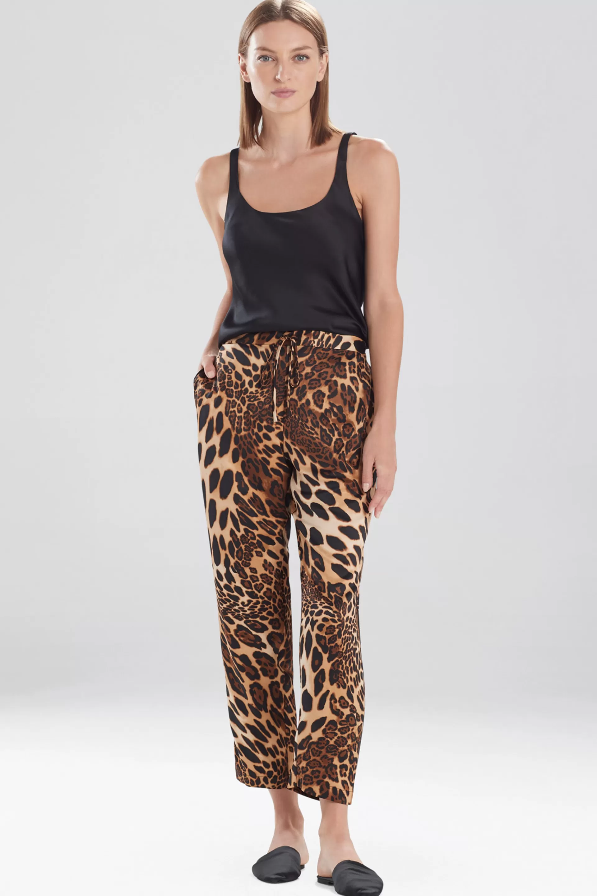 Natori Pajama Bottoms | Lounge Bottoms<Luxe Leopard Pants Chestnut