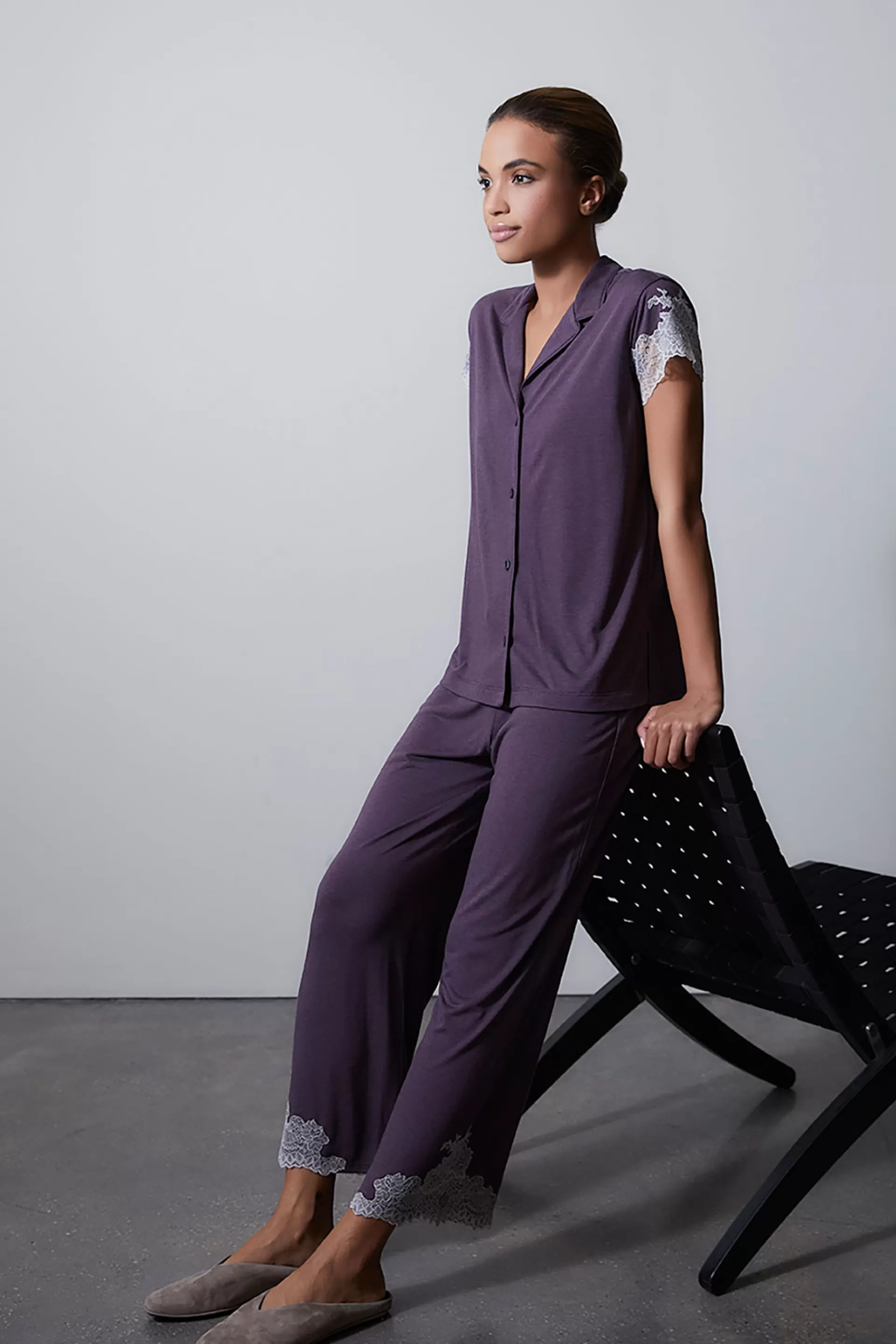 Natori Plus Sizes | Pajama Sets<Luxe Shangri-La TENCEL™ Notch PJ