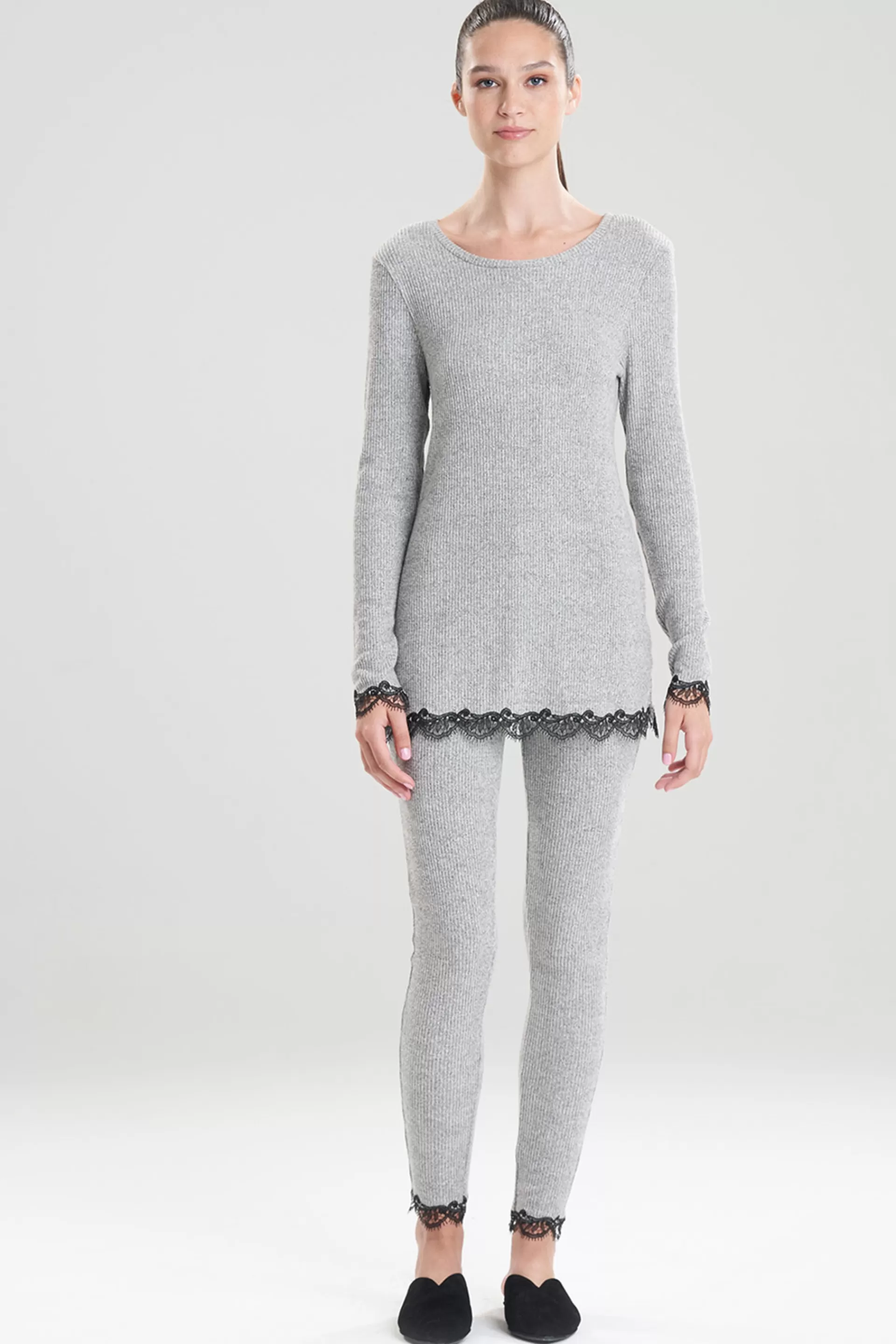 Natori Pajama Tops | Lounge Tops<Luxe Ulla Top Heather Grey