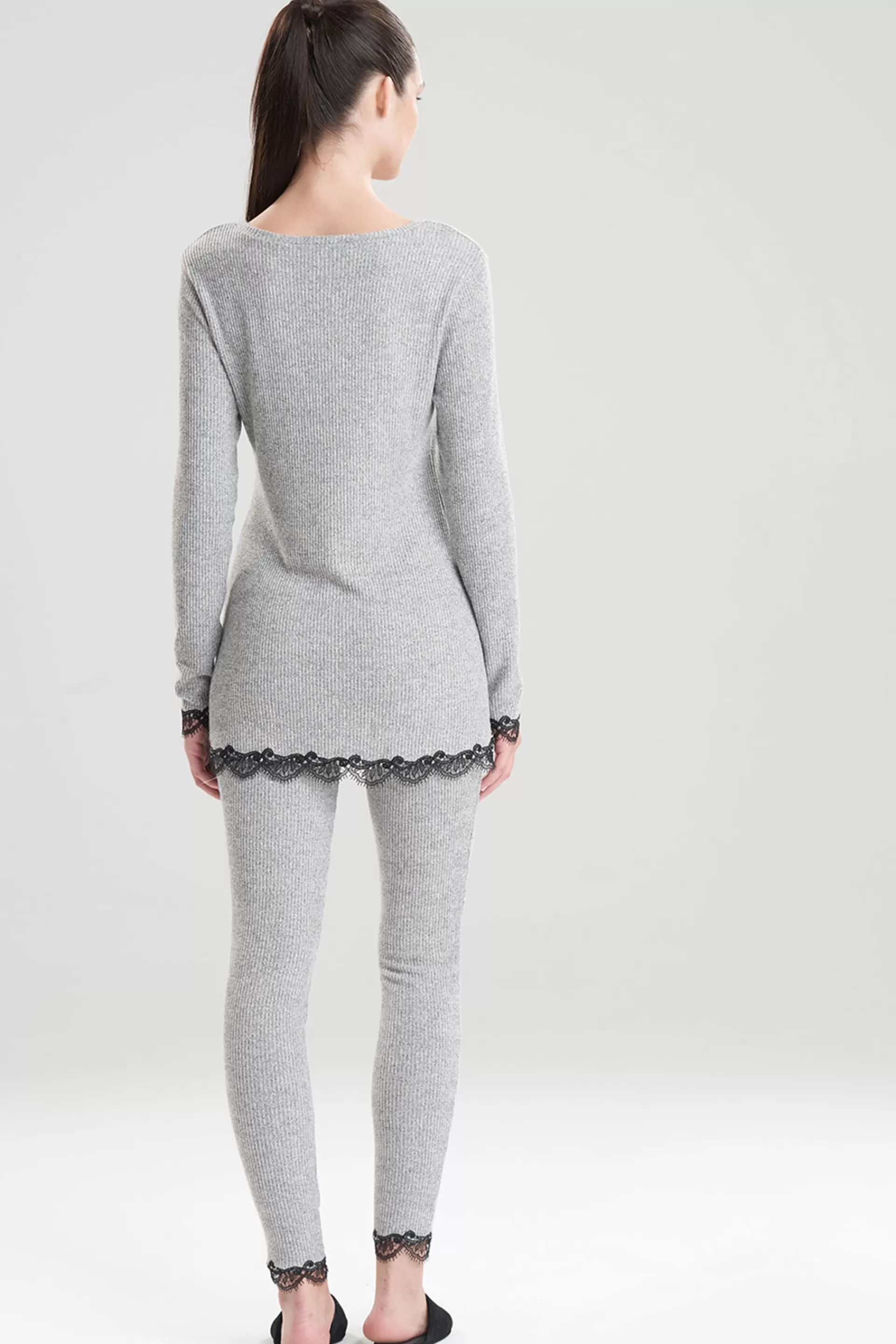 Natori Pajama Tops | Lounge Tops<Luxe Ulla Top Heather Grey