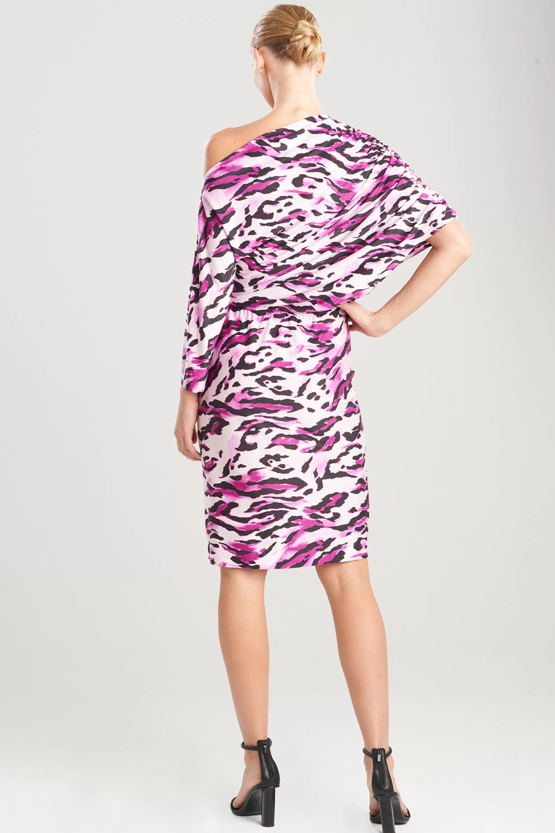 Natori Dresses<Lynx TENCEL™ Jersey Asymmetrical Drape Dress