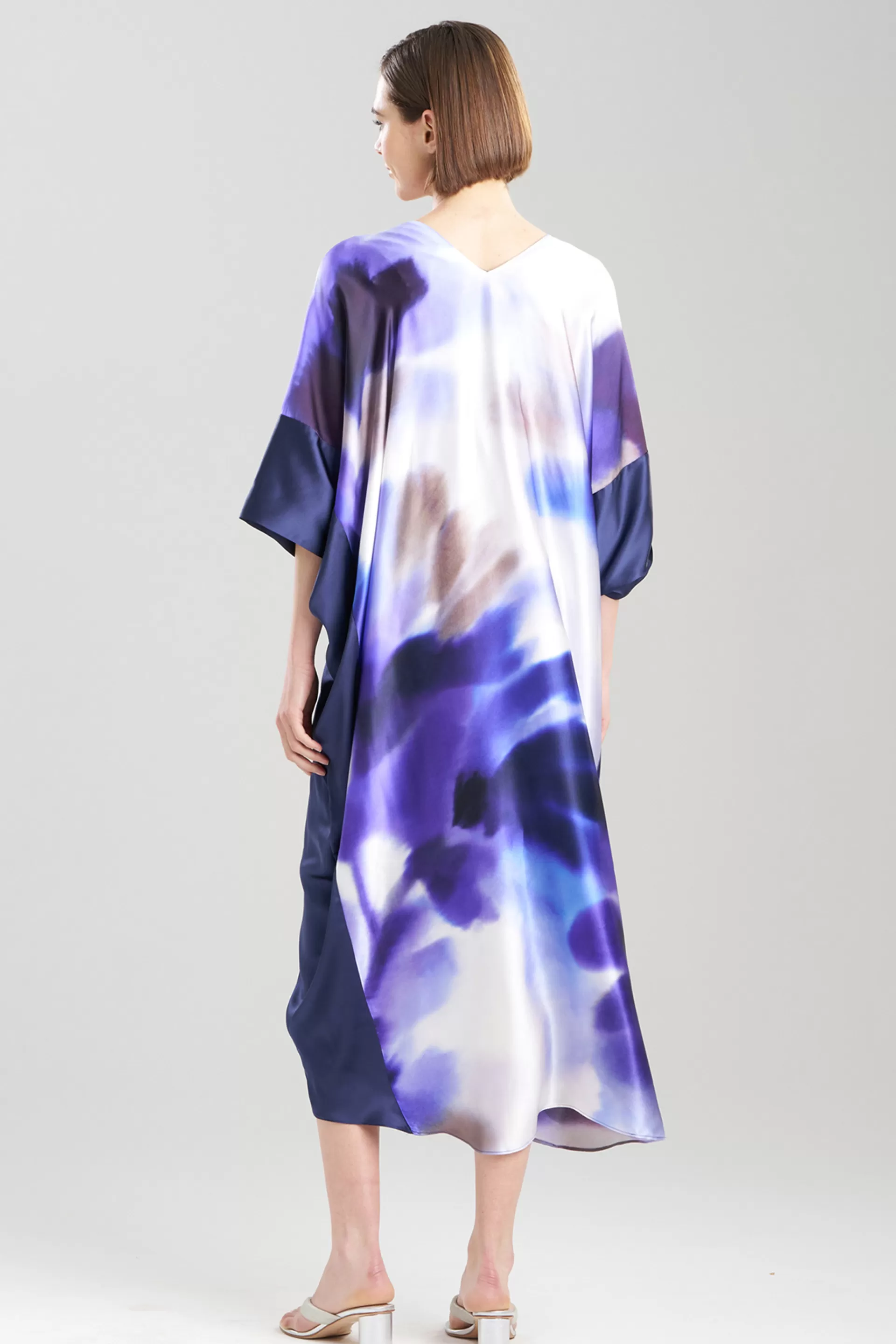 Natori Caftan Dresses<Malaga Silk Caftan Floret Purple