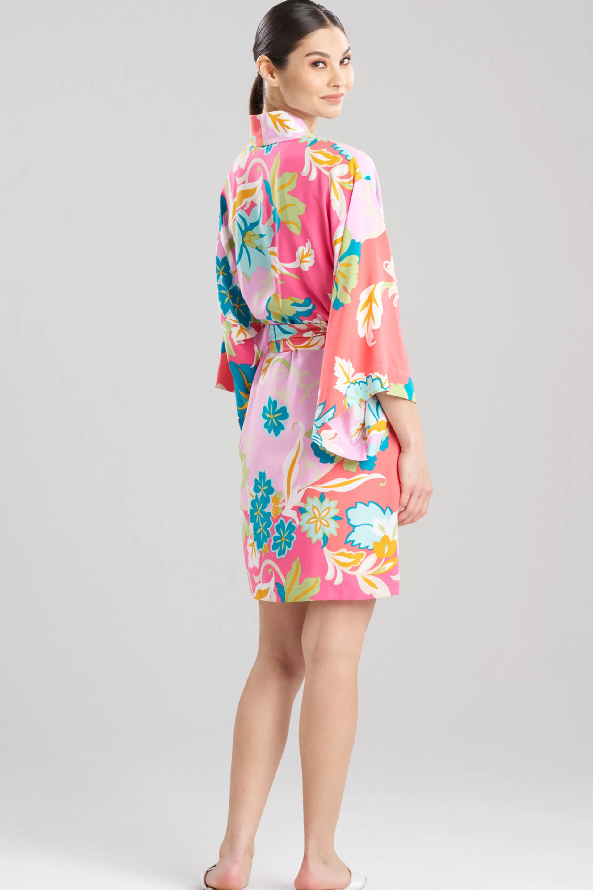 Natori Robes & Kimonos<Marbella Wrap Pink Green