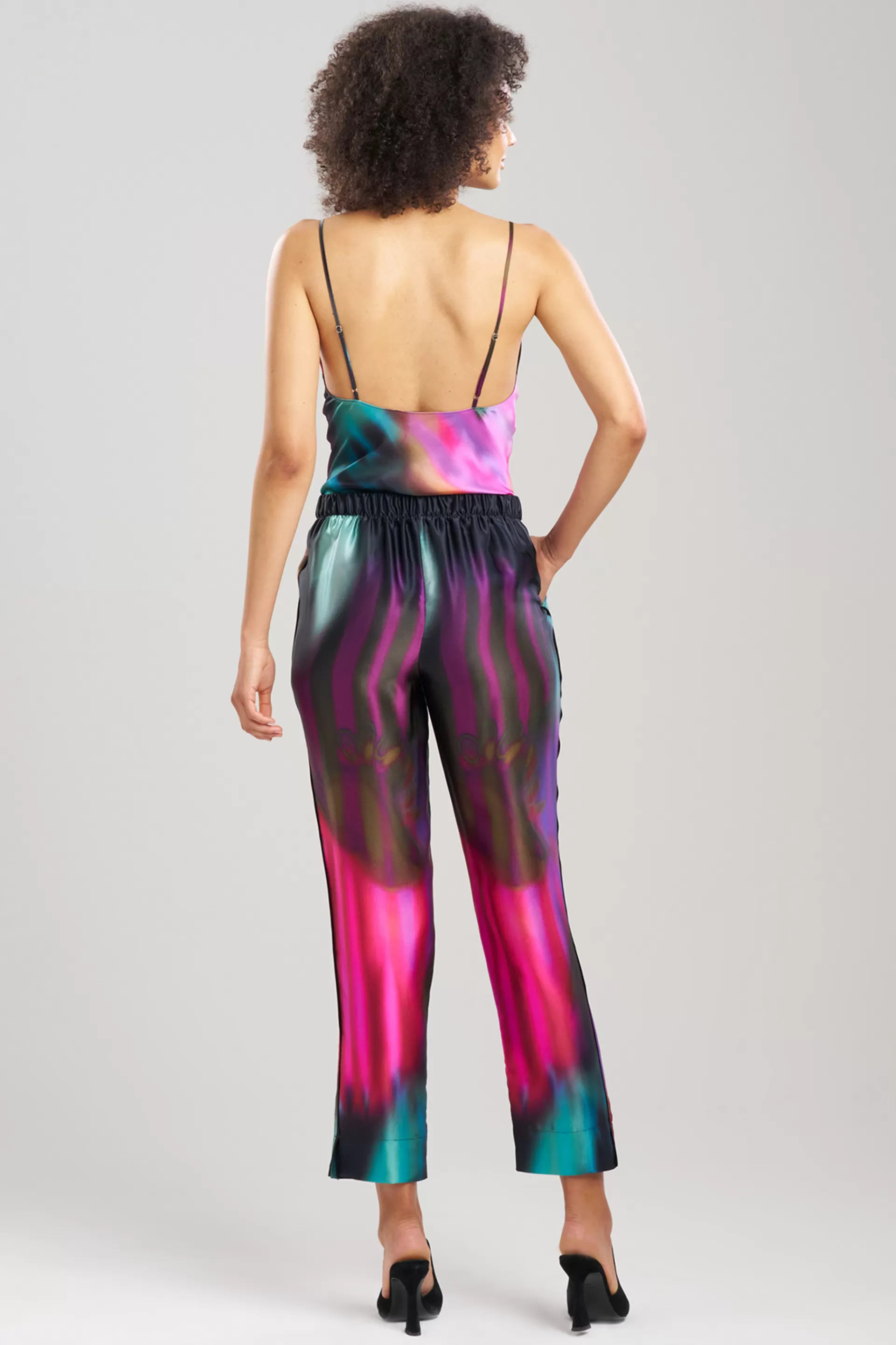 Natori Pajama Bottoms | Pants, Skirts & Shorts<Melisande Silk Pants Black Multi