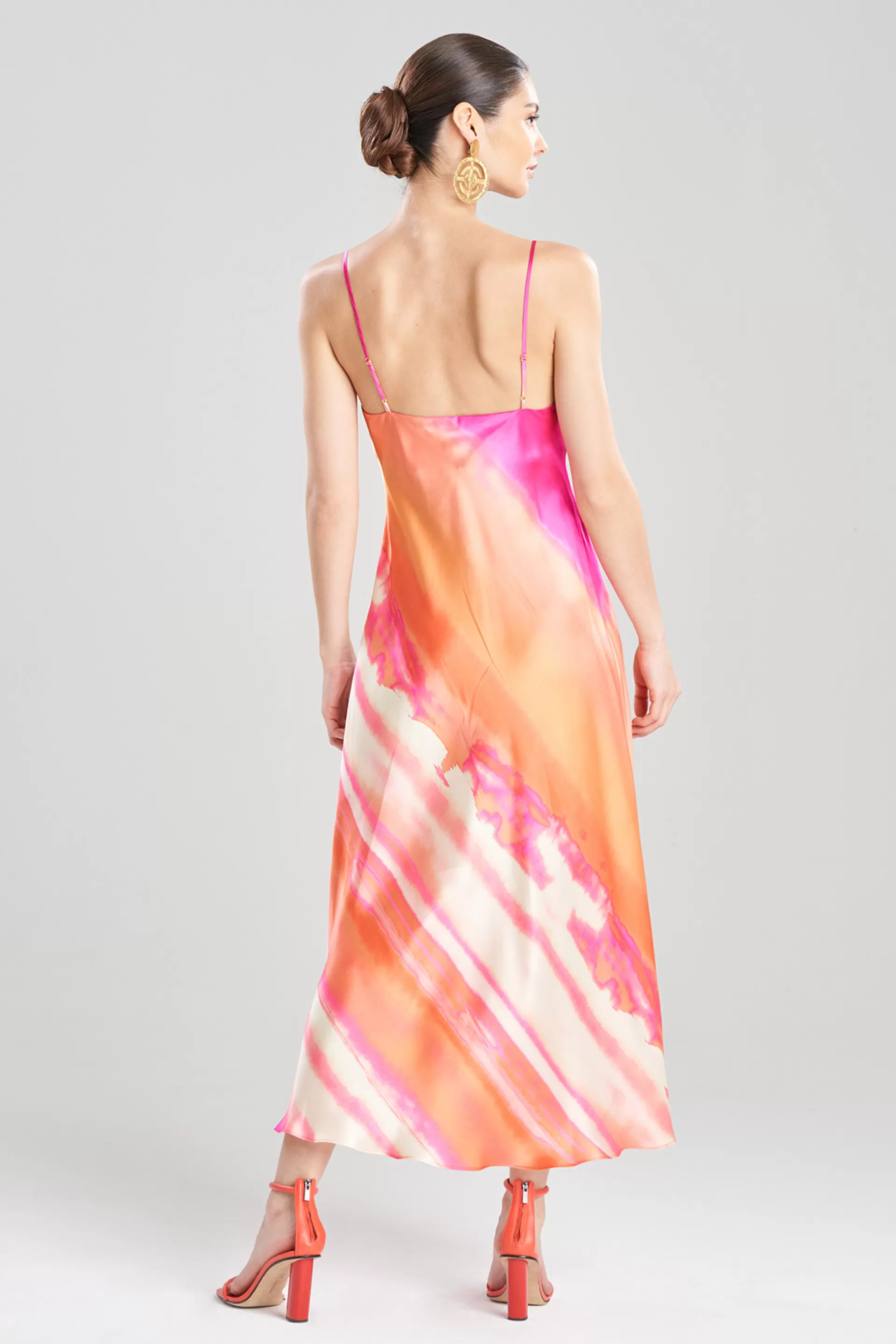 Natori Gowns<Minako Silk Gown Pink Sapphire