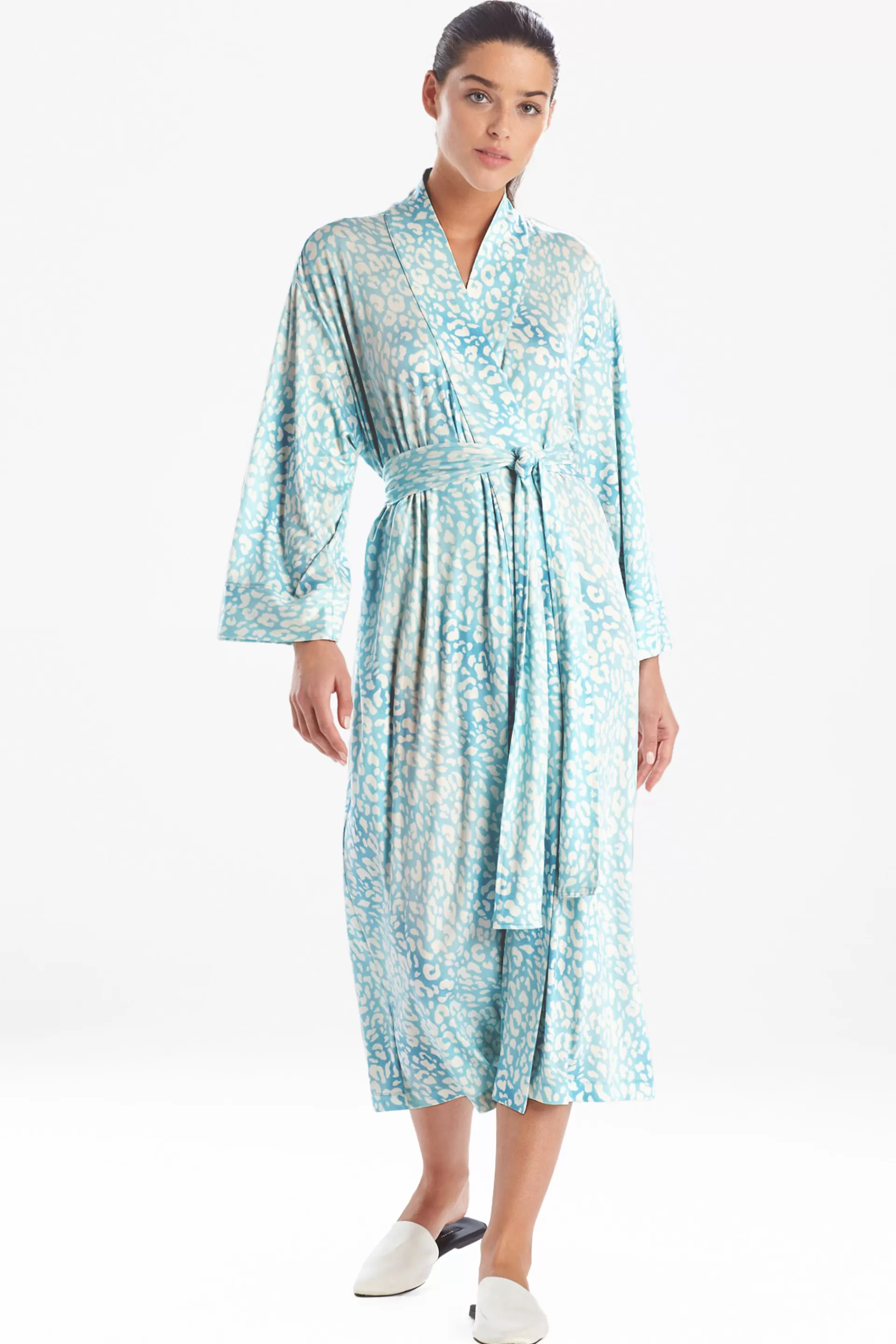 Natori Robes & Kimonos<Misty Leopard Cozy Knit Robe