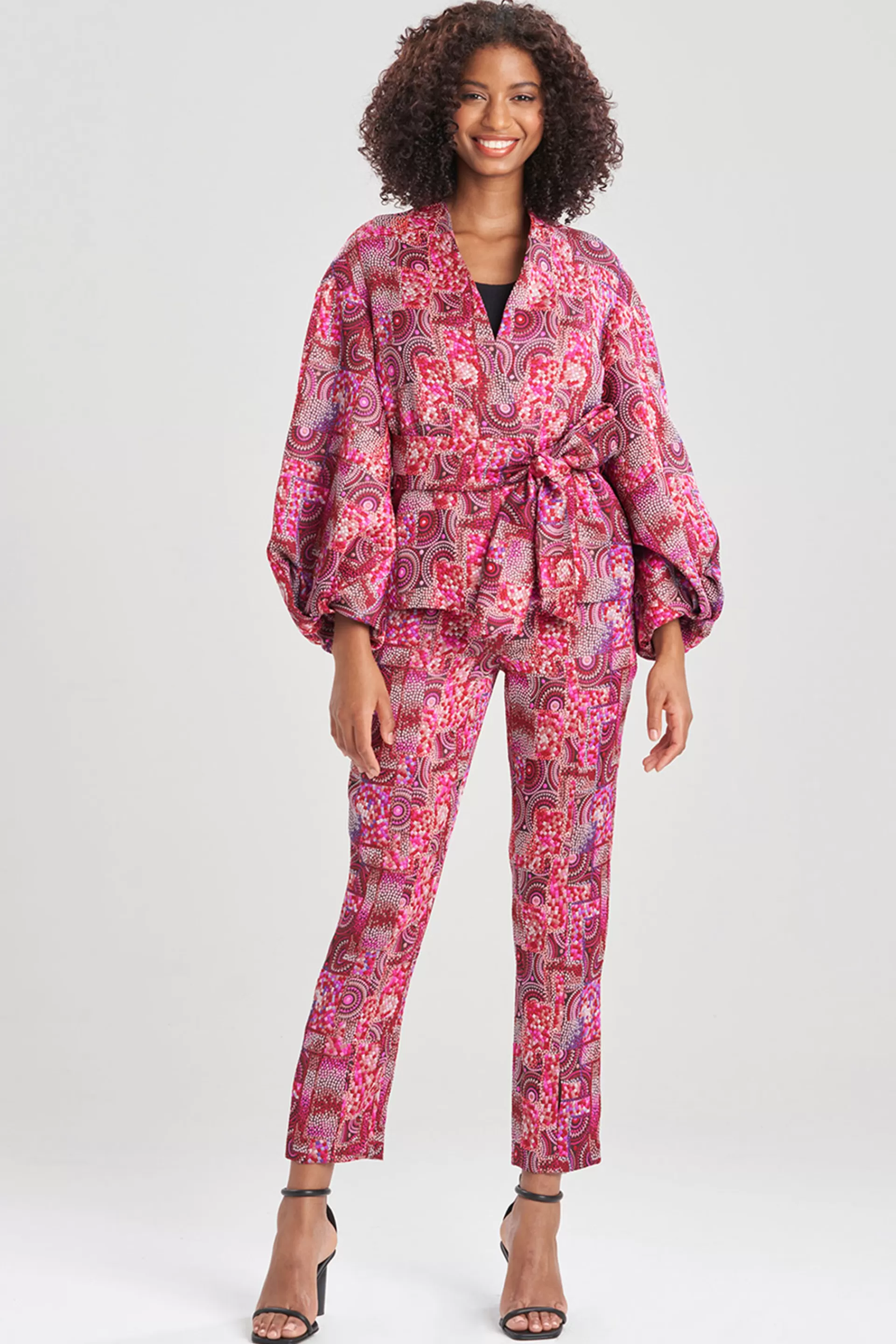 Natori Jackets & Outerwear<Mosaic Jacquard Topper Hyacinth