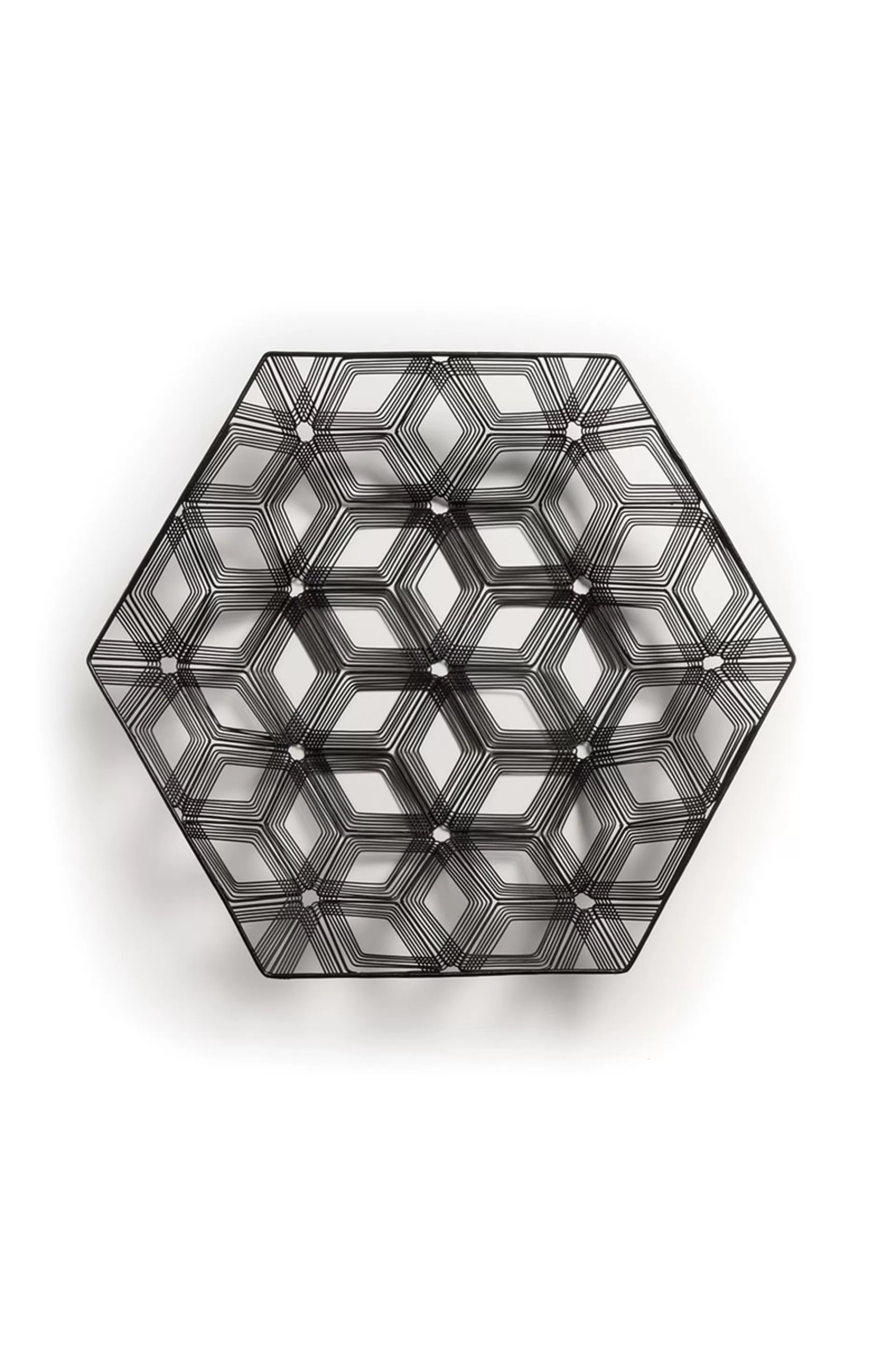 Natori Home Accents<Naga Hexagon Tray Black