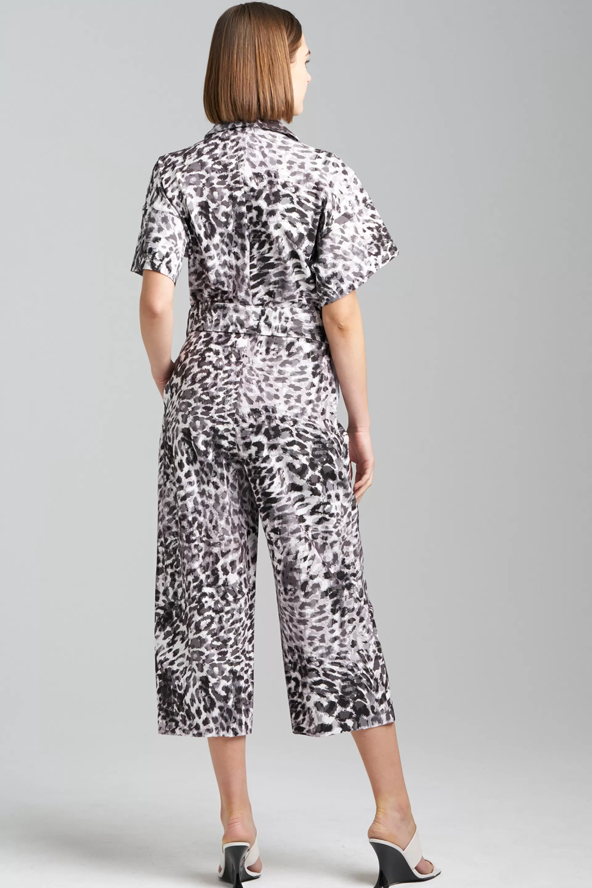 Natori Jumpsuits<Ombre Animale Jumpsuit Black/Grey Combo