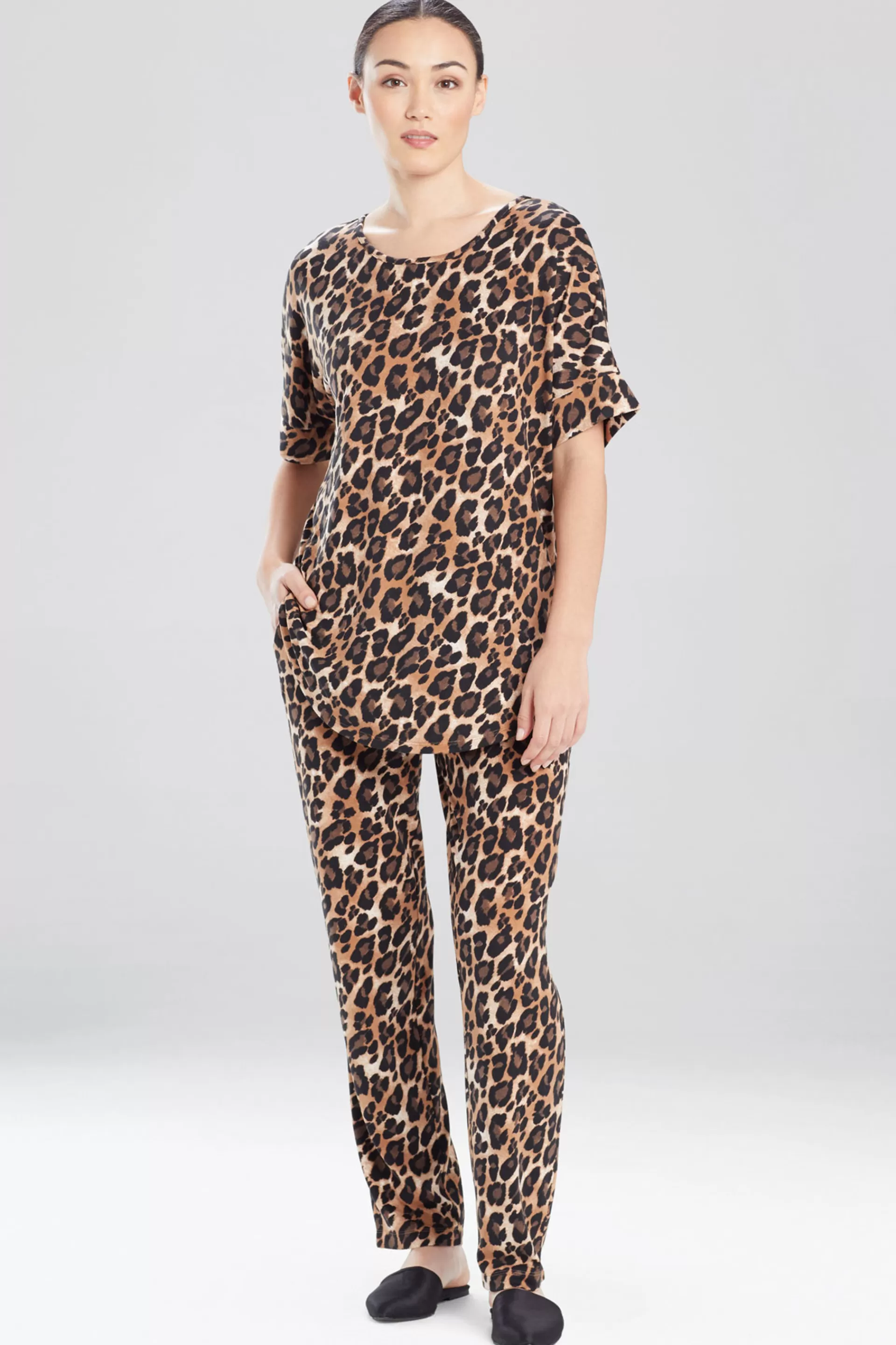 Natori Pajama Tops | Lounge Tops<Ombre Leopard Short Sleeve Top