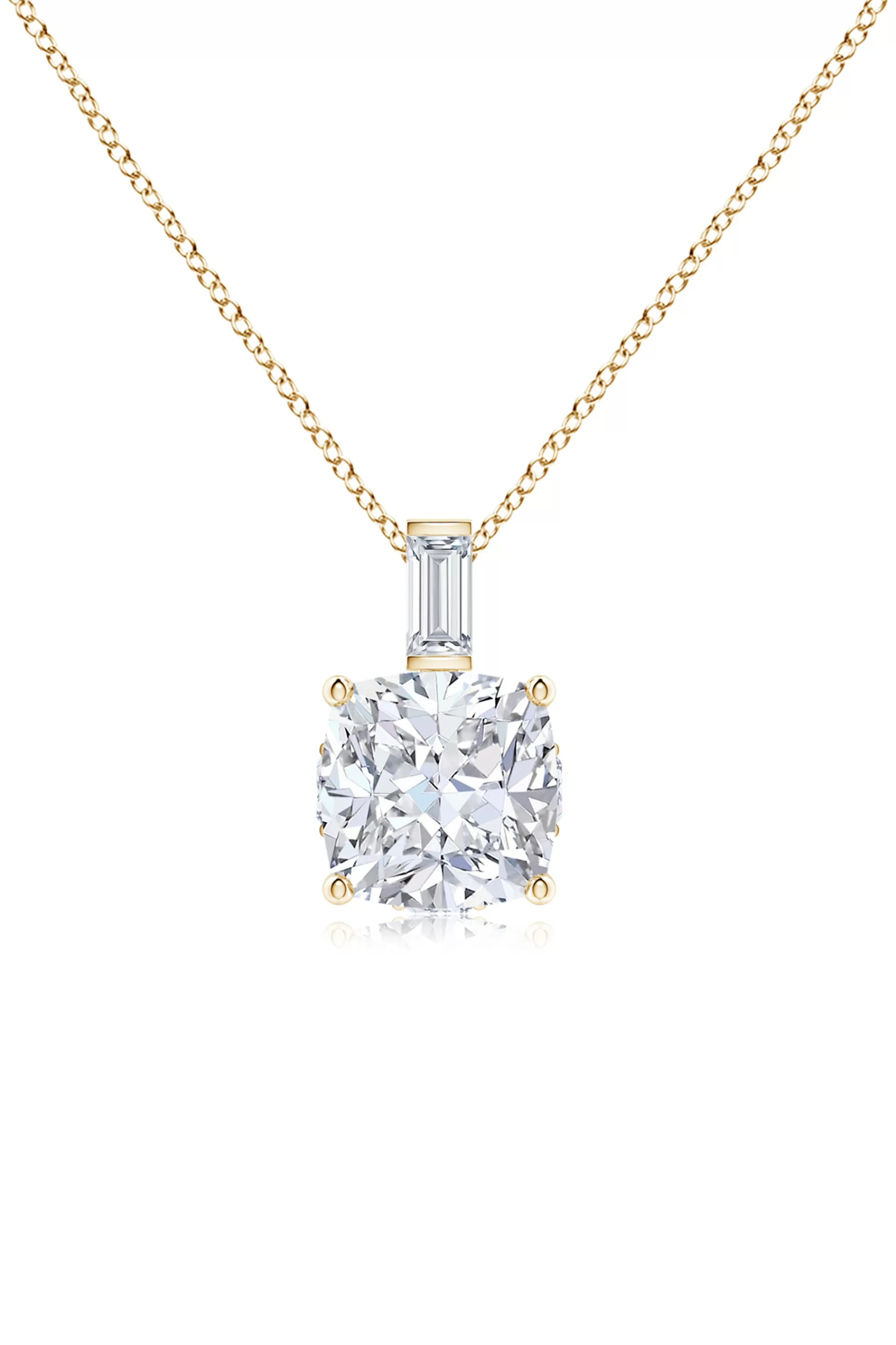 Natori Necklaces | Orient Express<Orient Express Lab-Grown 14K Gold & Cushion Diamond Pendant Necklace