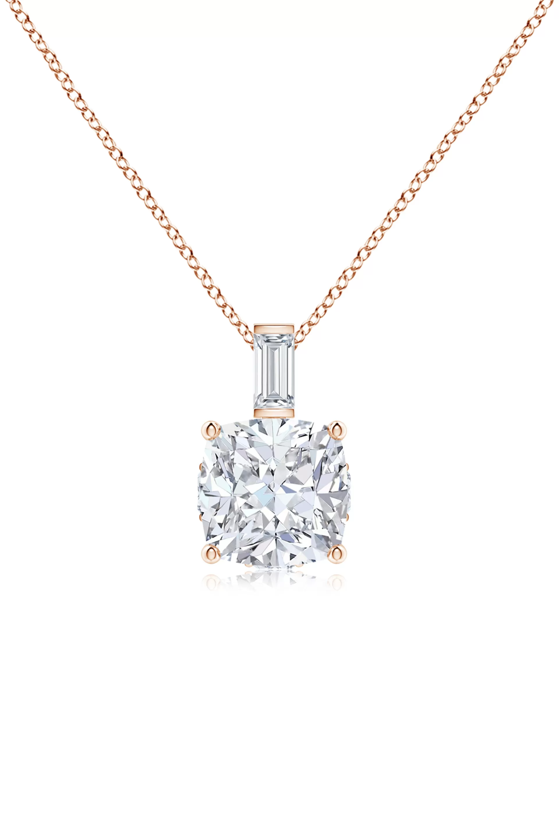 Natori Necklaces | Orient Express<Orient Express Lab-Grown 14K Gold & Cushion Diamond Pendant Necklace