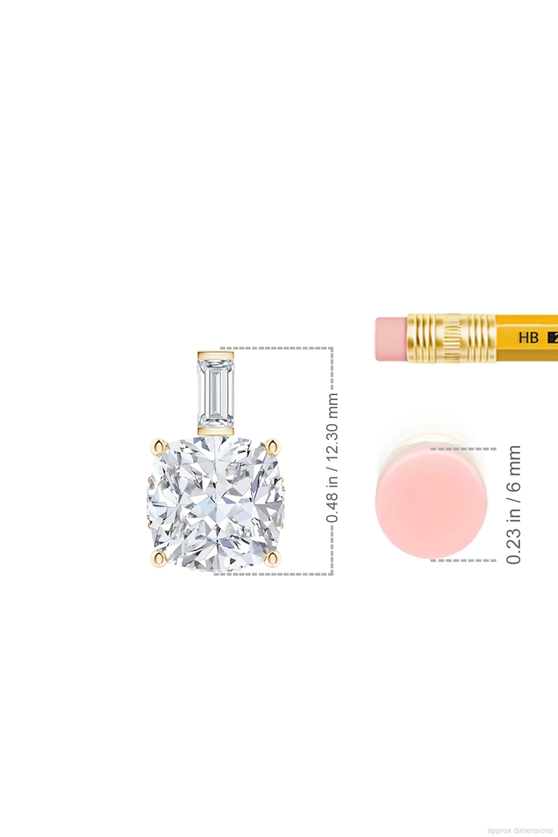 Natori Necklaces | Orient Express<Orient Express Lab-Grown 14K Gold & Cushion Diamond Pendant Necklace