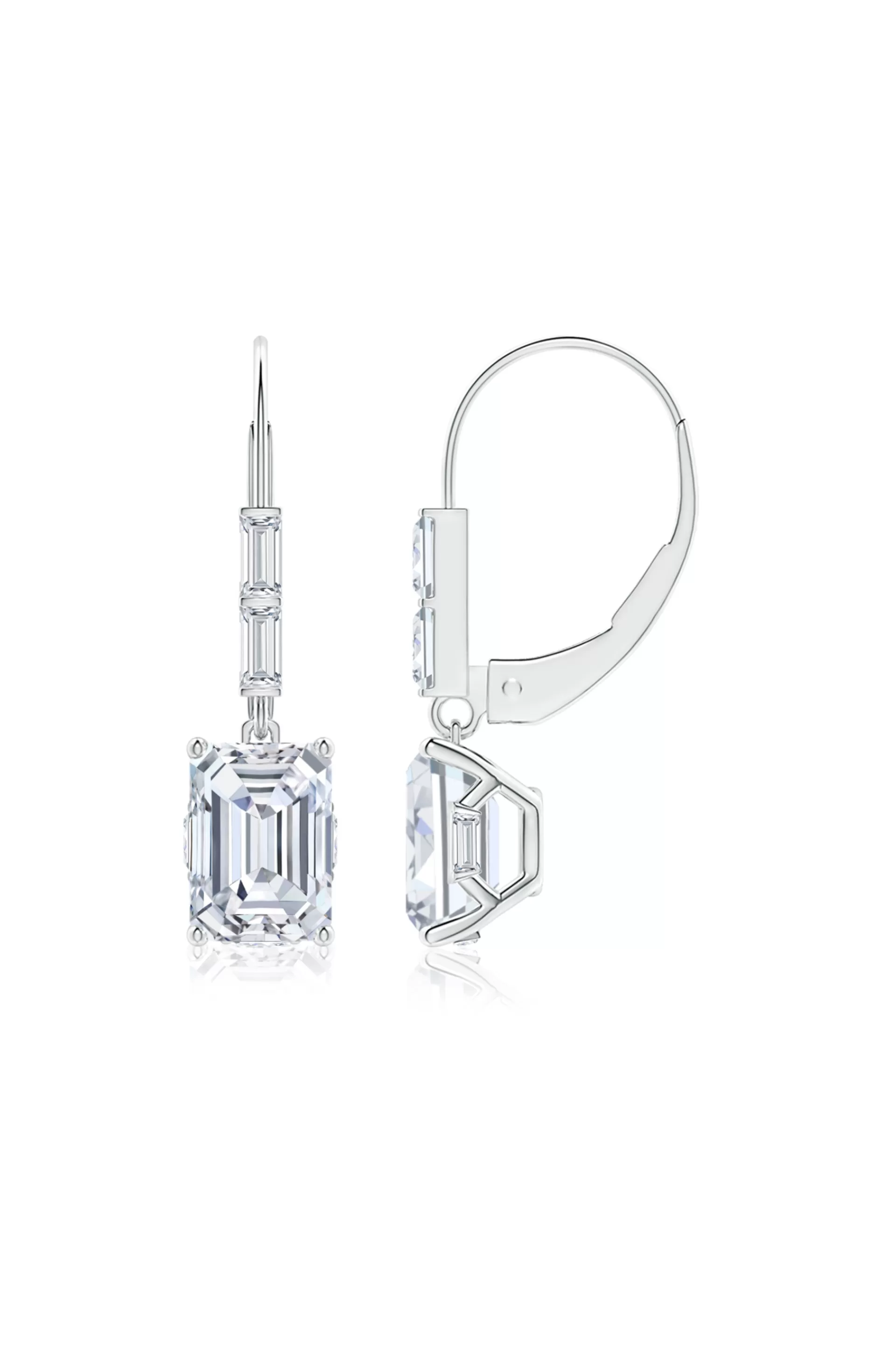 Natori Earrings | Orient Express<Orient Express Lab-Grown 14K Gold & Emerald Cut Diamond Earrings