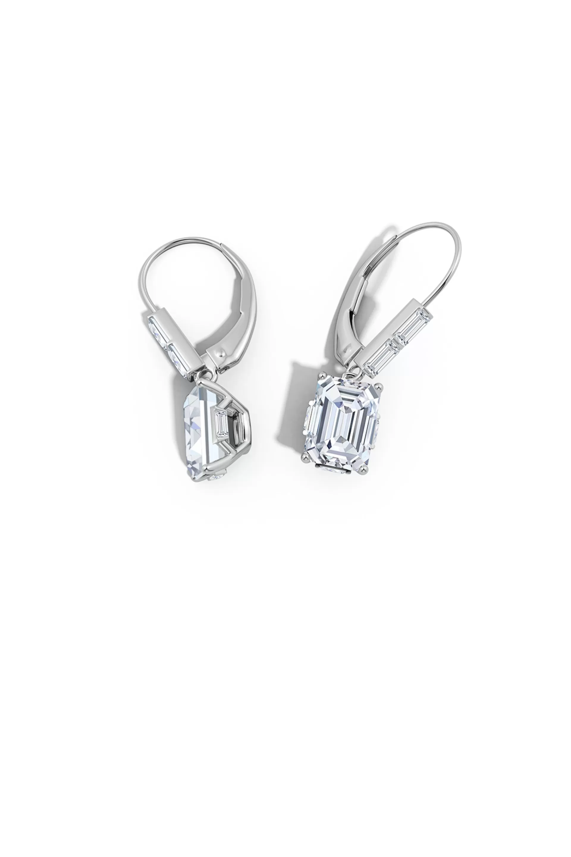 Natori Earrings | Orient Express<Orient Express Lab-Grown 14K Gold & Emerald Cut Diamond Earrings