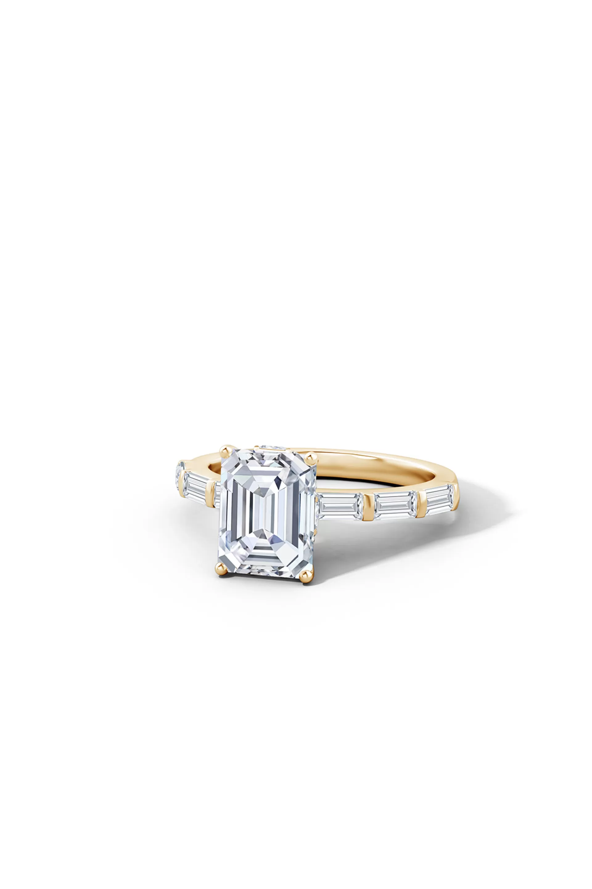 Natori Rings | Orient Express<Orient Express Lab-Grown 14K Gold & Emerald Cut Diamond Solitaire Ring