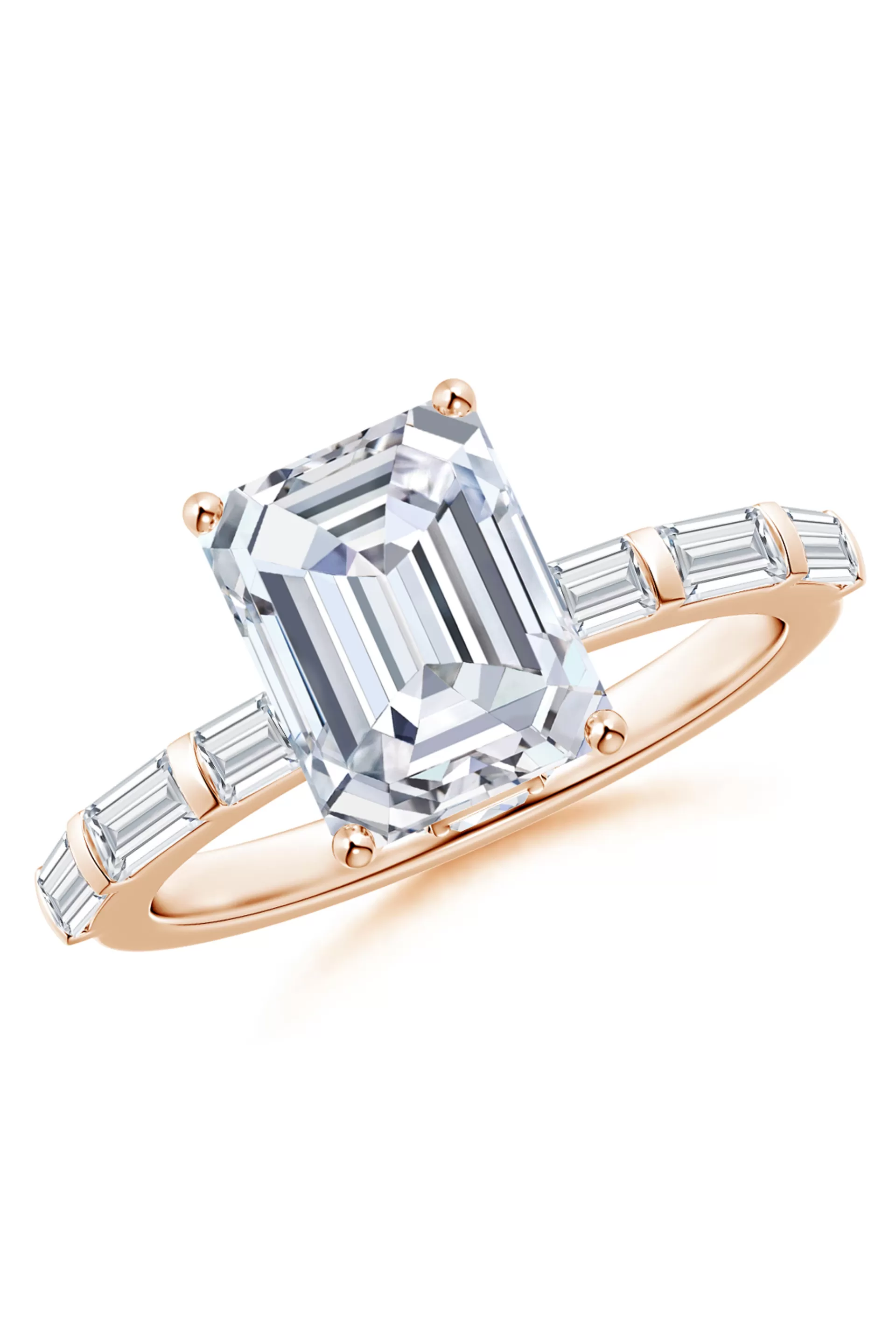 Natori Rings | Orient Express<Orient Express Lab-Grown 14K Gold & Emerald Cut Diamond Solitaire Ring