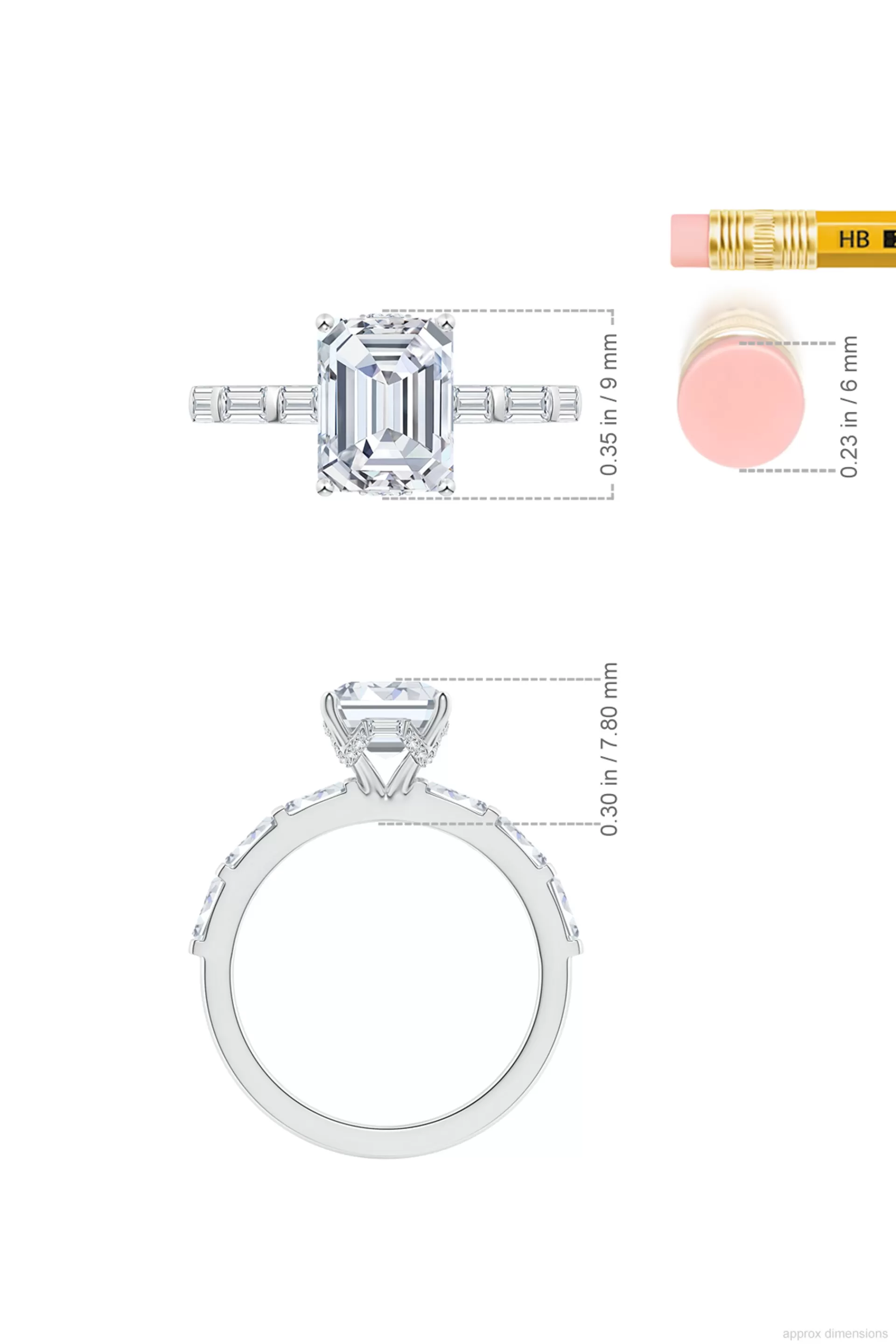 Natori Rings | Orient Express<Orient Express Lab-Grown 14K Gold & Emerald Cut Diamond Solitaire Ring