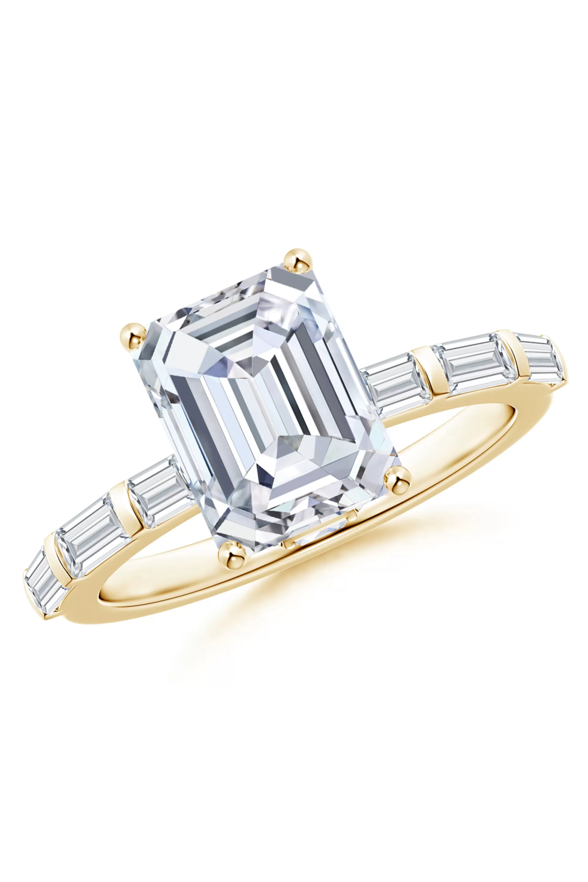 Natori Rings | Orient Express<Orient Express Lab-Grown 14K Gold & Emerald Cut Diamond Solitaire Ring