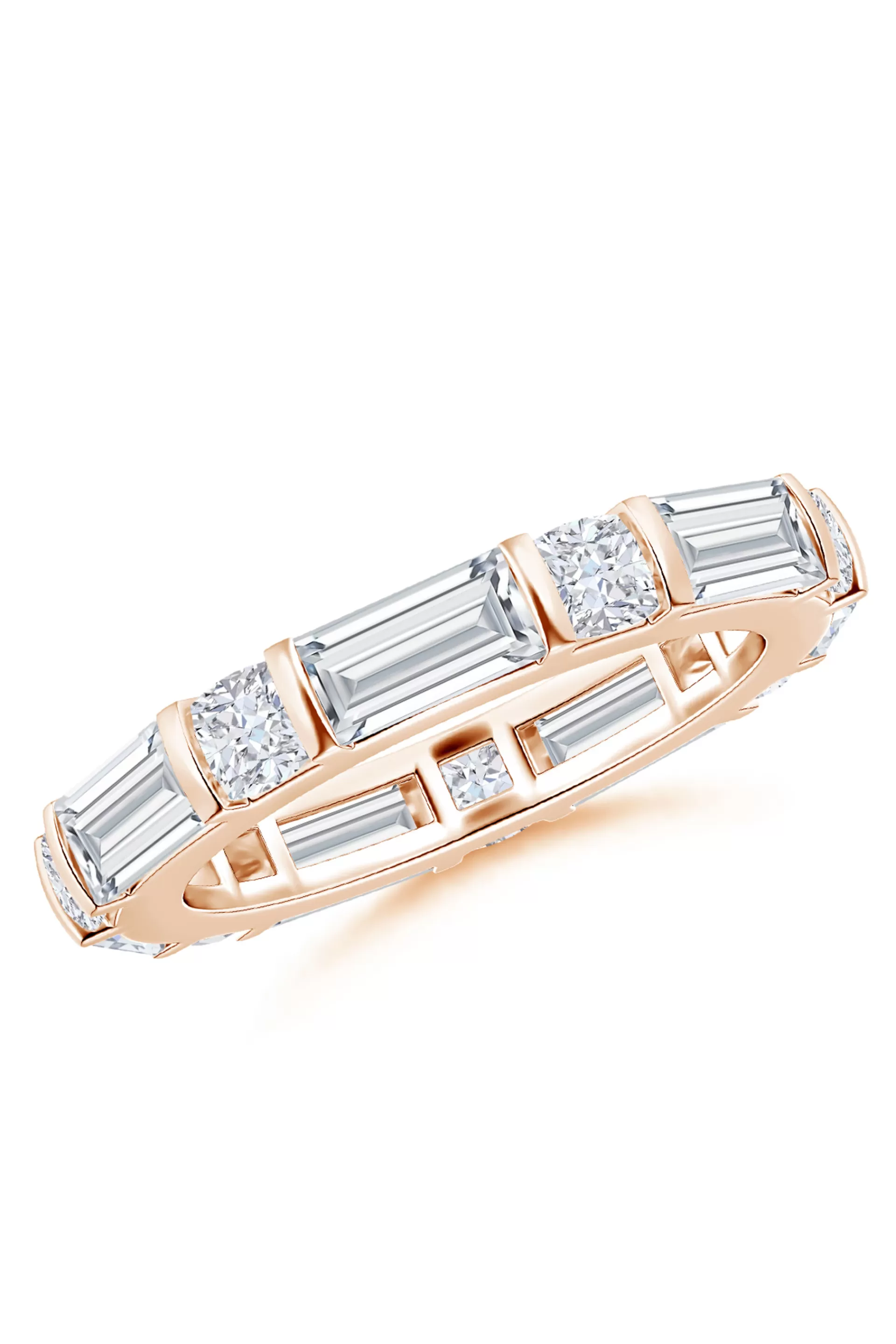 Natori Rings | Orient Express<Orient Express Lab-Grown 14K Gold Baguette & Cushion Diamond Eternity Band