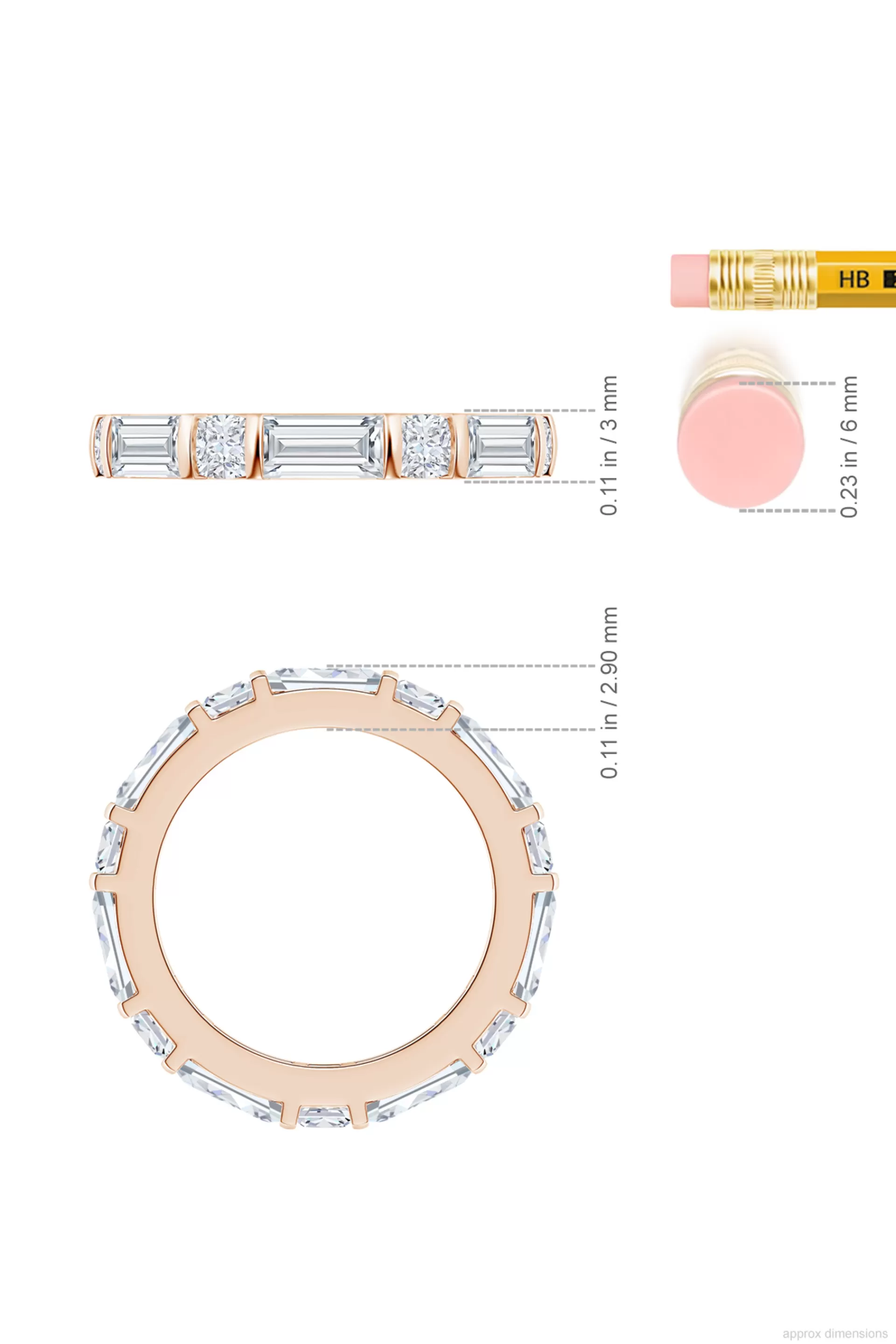Natori Rings | Orient Express<Orient Express Lab-Grown 14K Gold Baguette & Cushion Diamond Eternity Band