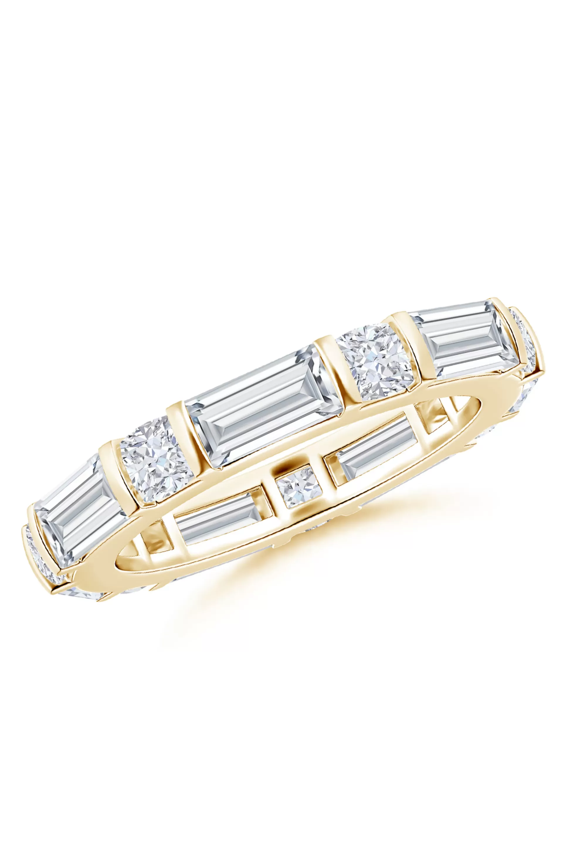 Natori Rings | Orient Express<Orient Express Lab-Grown 14K Gold Baguette & Cushion Diamond Eternity Band