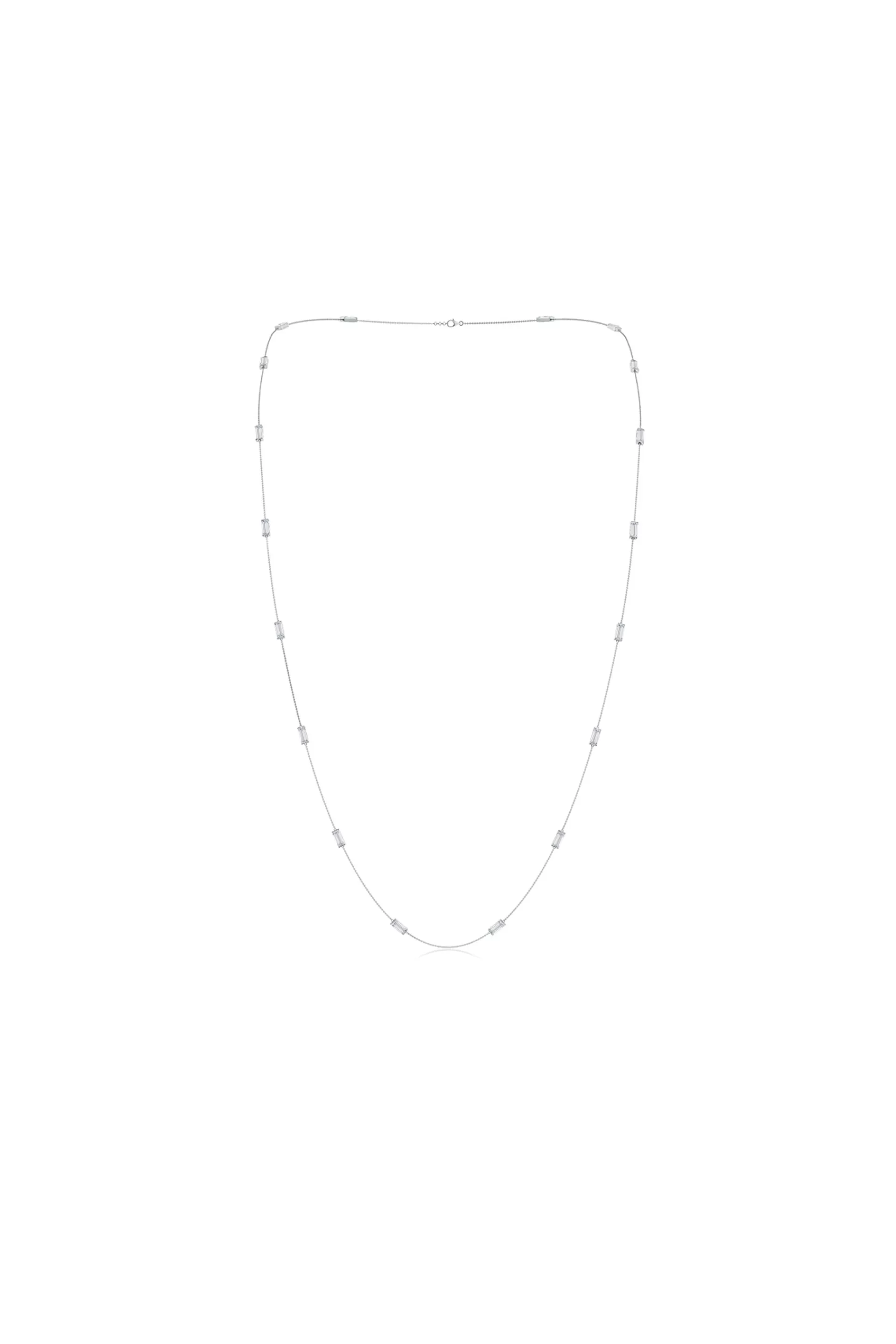 Natori Necklaces | Orient Express<Orient Express Lab-Grown 14K Gold Baguette & Diamond Station Chain Necklace