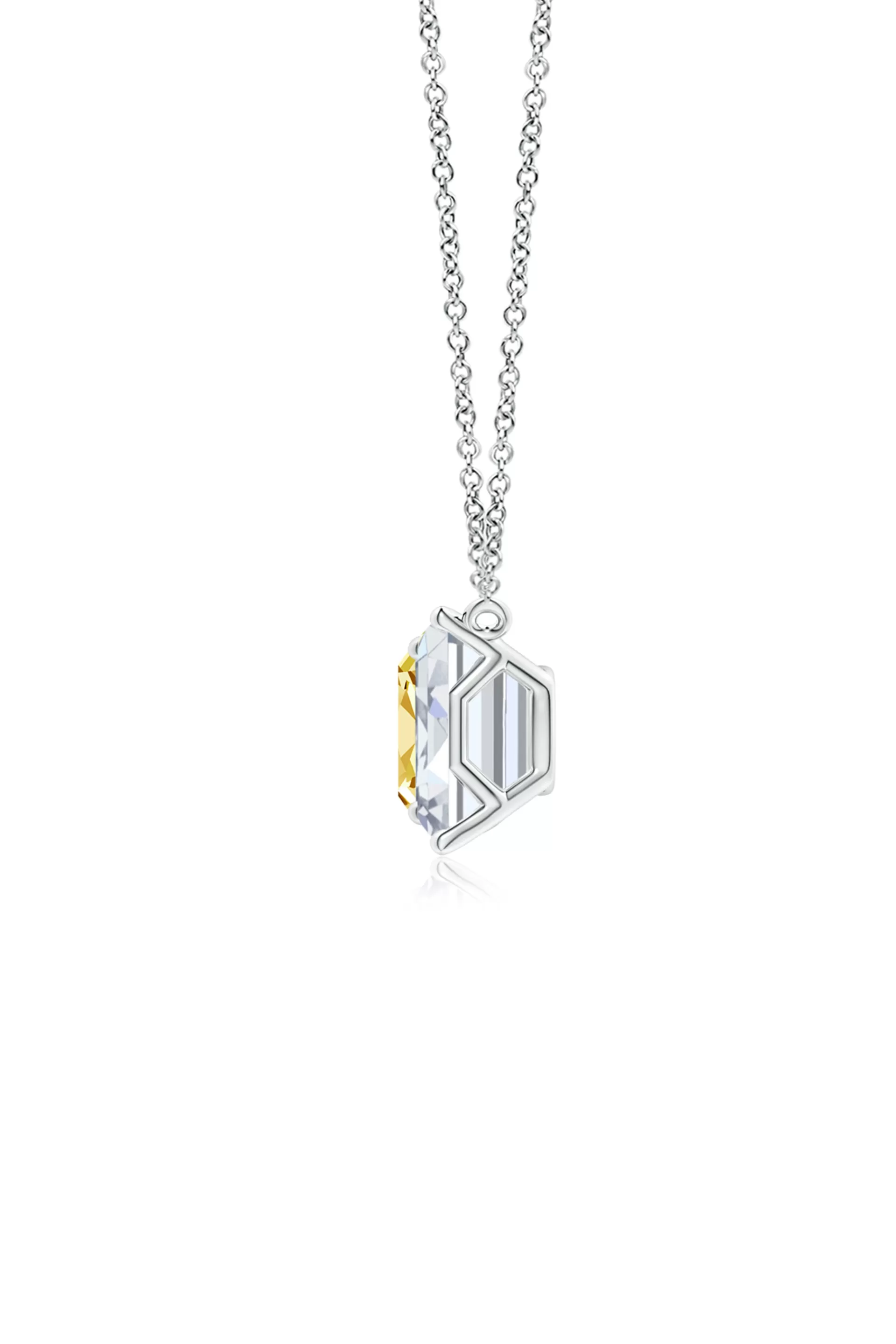 Natori Necklaces | Orient Express<Orient Express Lab-Grown 14K Gold With Yellow & White Diamond Two Stone Pendant Necklace