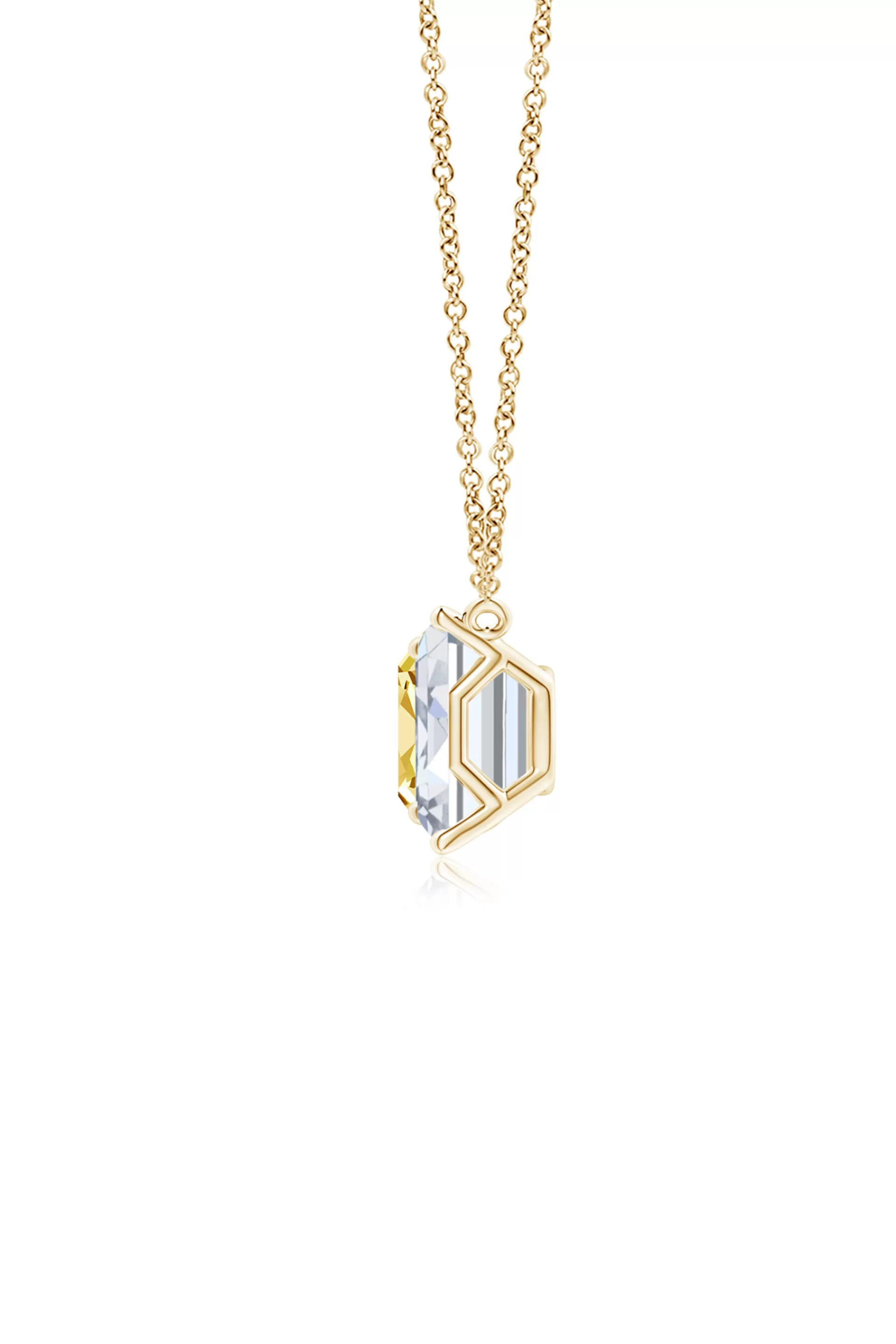 Natori Necklaces | Orient Express<Orient Express Lab-Grown 14K Gold With Yellow & White Diamond Two Stone Pendant Necklace